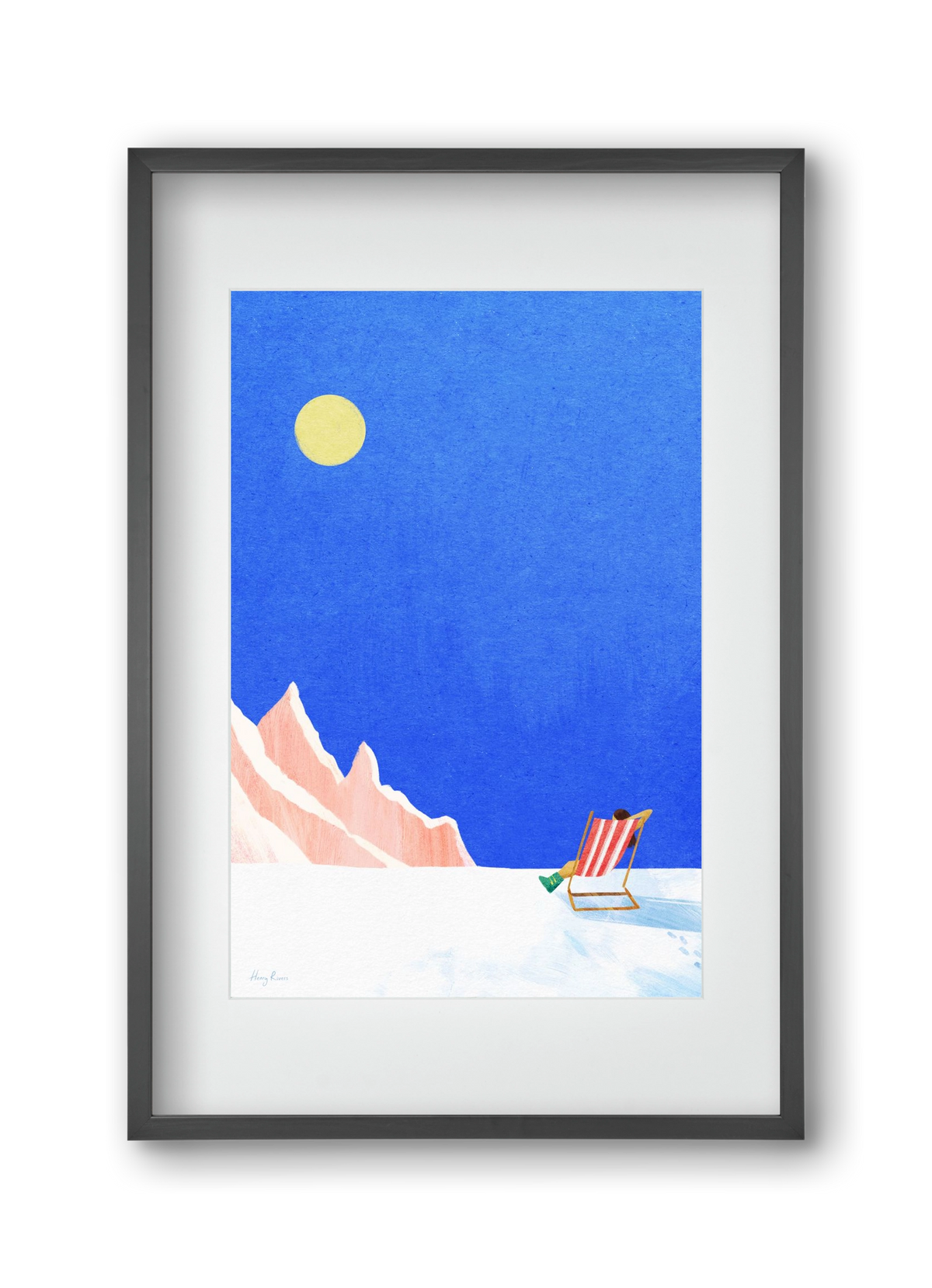 Apres Ski, 30x45 cm (20x30 cm), Fekete keret, paszpartuval