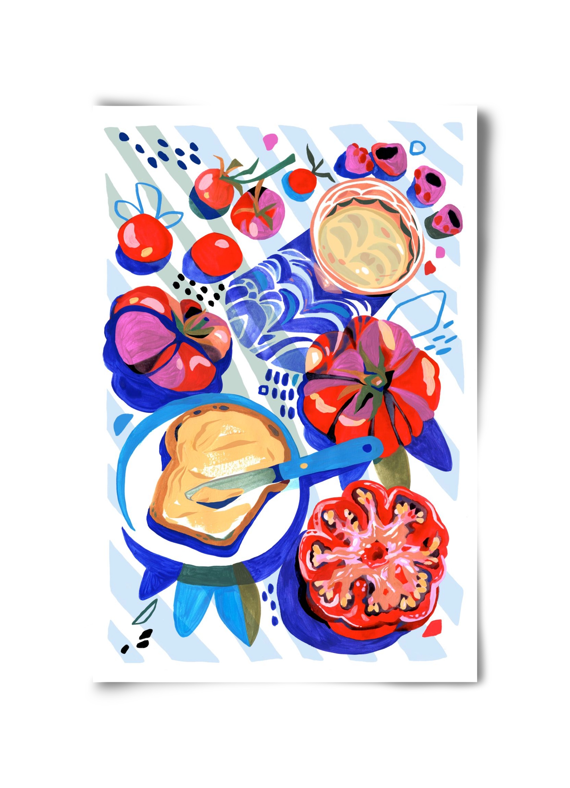 Breakfast, 30x45 cm, Keret nélkül