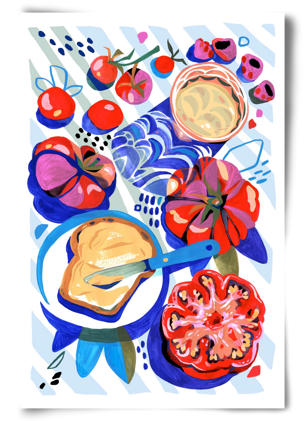 Breakfast, 60x90 cm, Keret nélkül