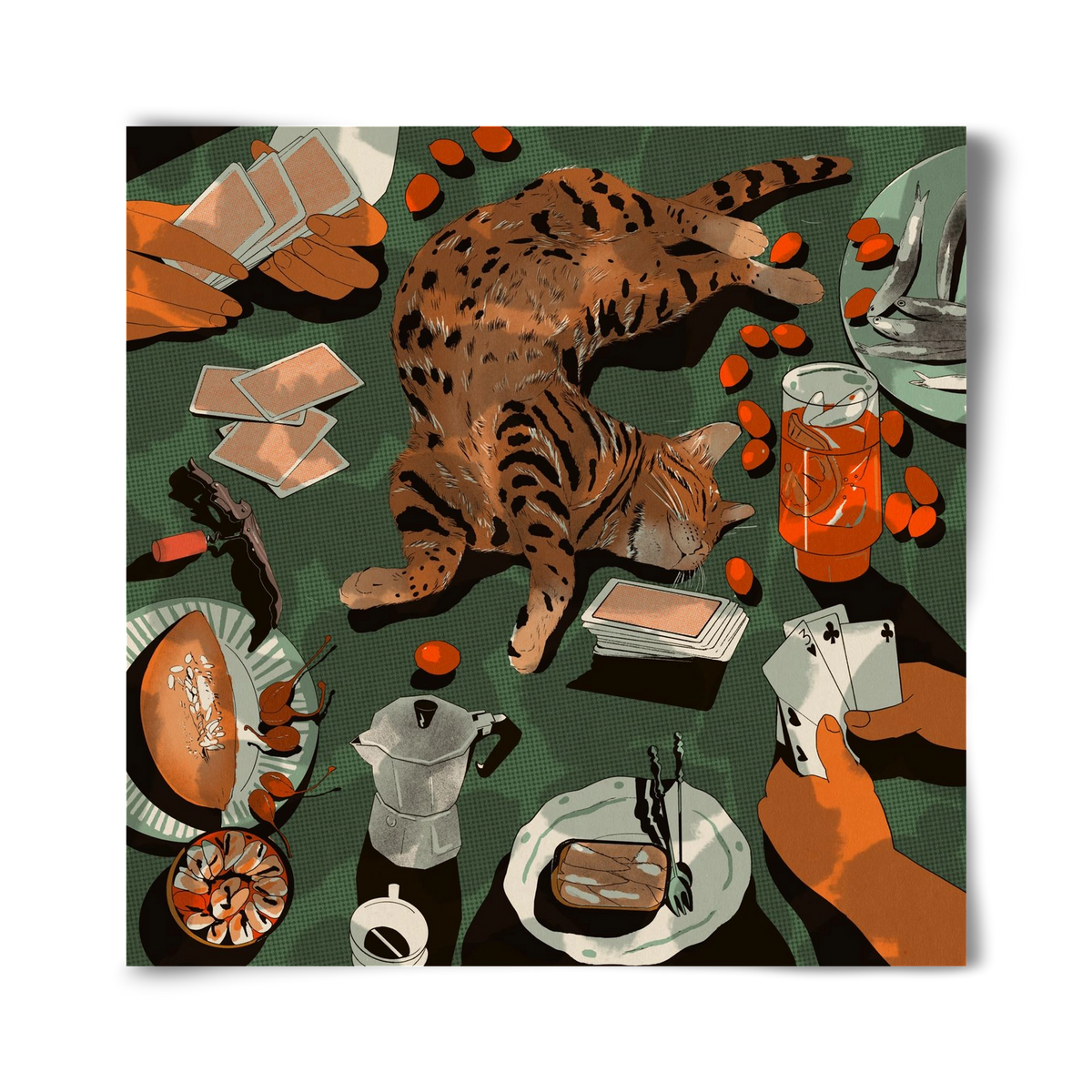 Dolce far niente, 40x40 cm, Keret nélkül