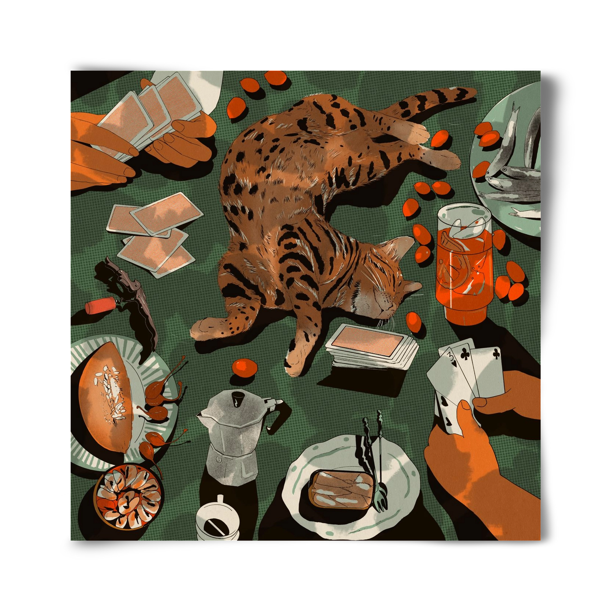 Dolce far niente, 40x40 cm, Keret nélkül