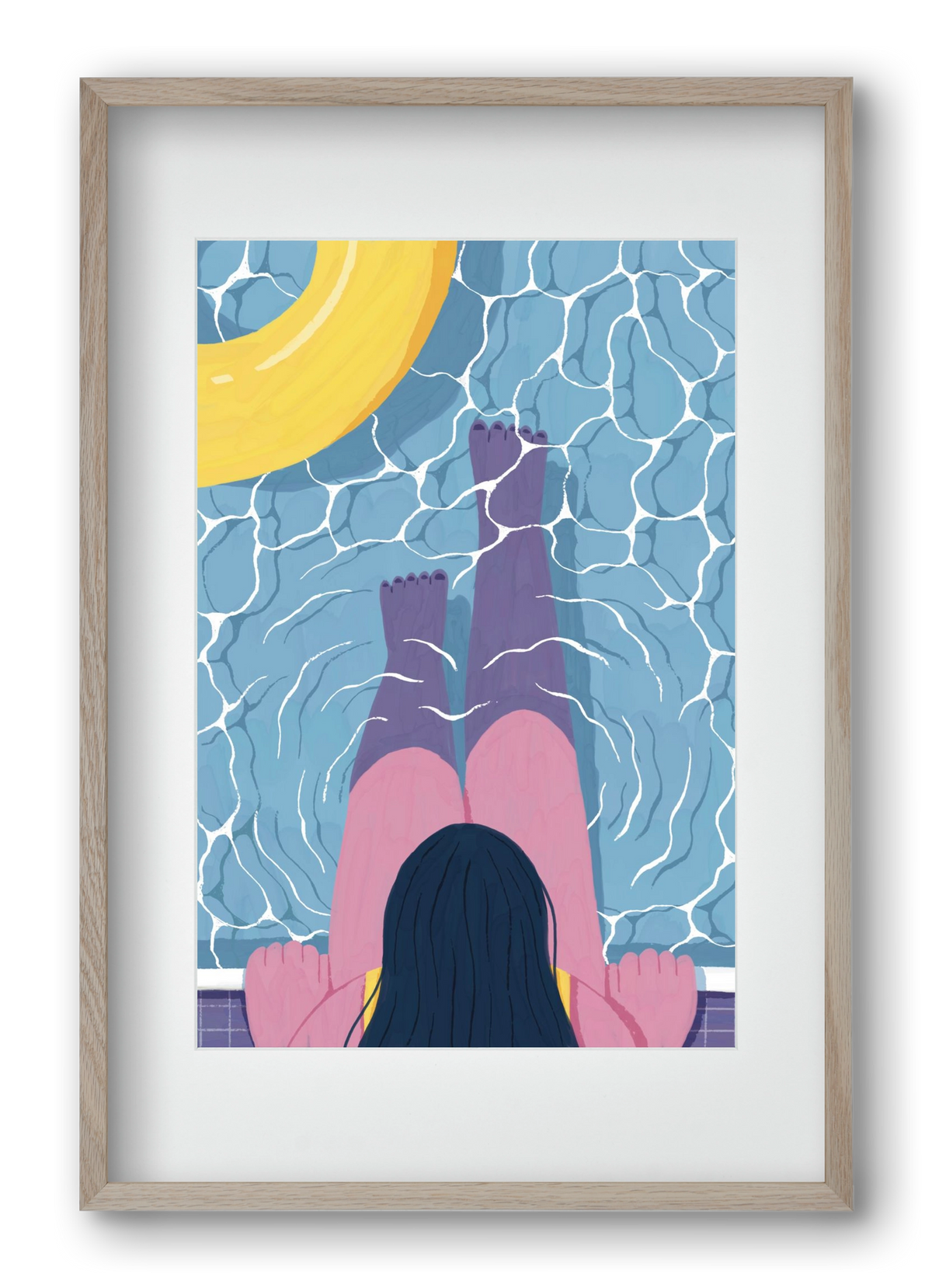 Nyárra hangolva, 40x60 cm (30x45 cm), Tölgy keret, paszpartuval