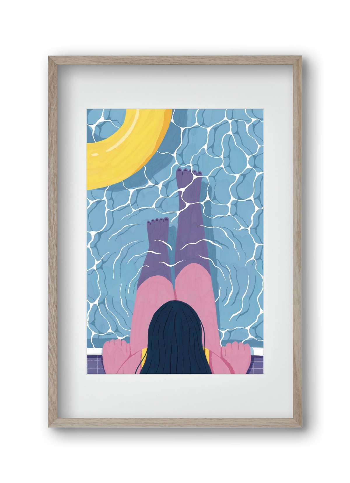 Nyárra hangolva, 30x45 cm (20x30 cm), Tölgy keret, paszpartuval