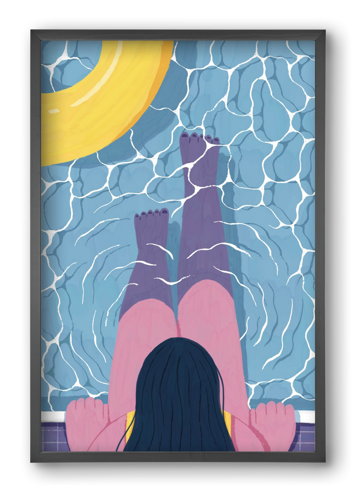 Nyárra hangolva, 40x60 cm (40x60 cm), Fekete keret