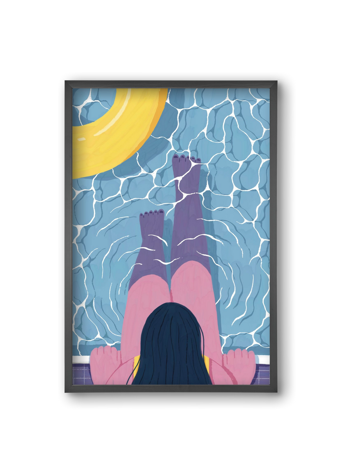 Nyárra hangolva, 20x30 cm (20x30 cm), Fekete keret