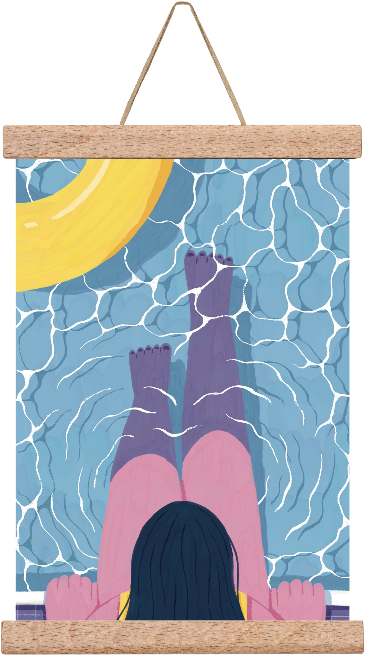 Nyárra hangolva, 20x30 cm (20x30 cm), Tölgy akasztó