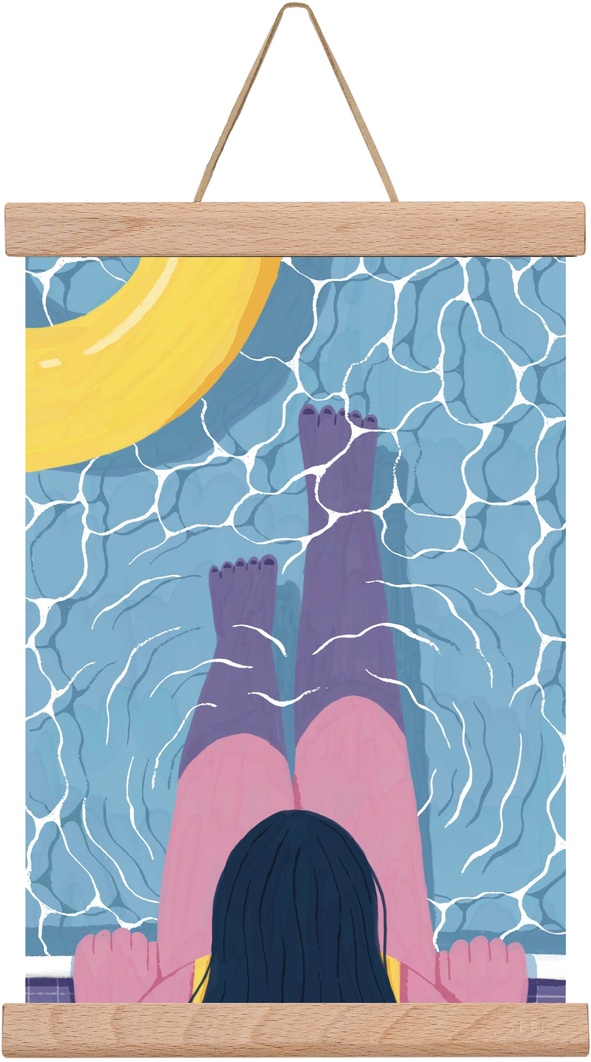 Nyárra hangolva, 20x30 cm (20x30 cm), Tölgy akasztó