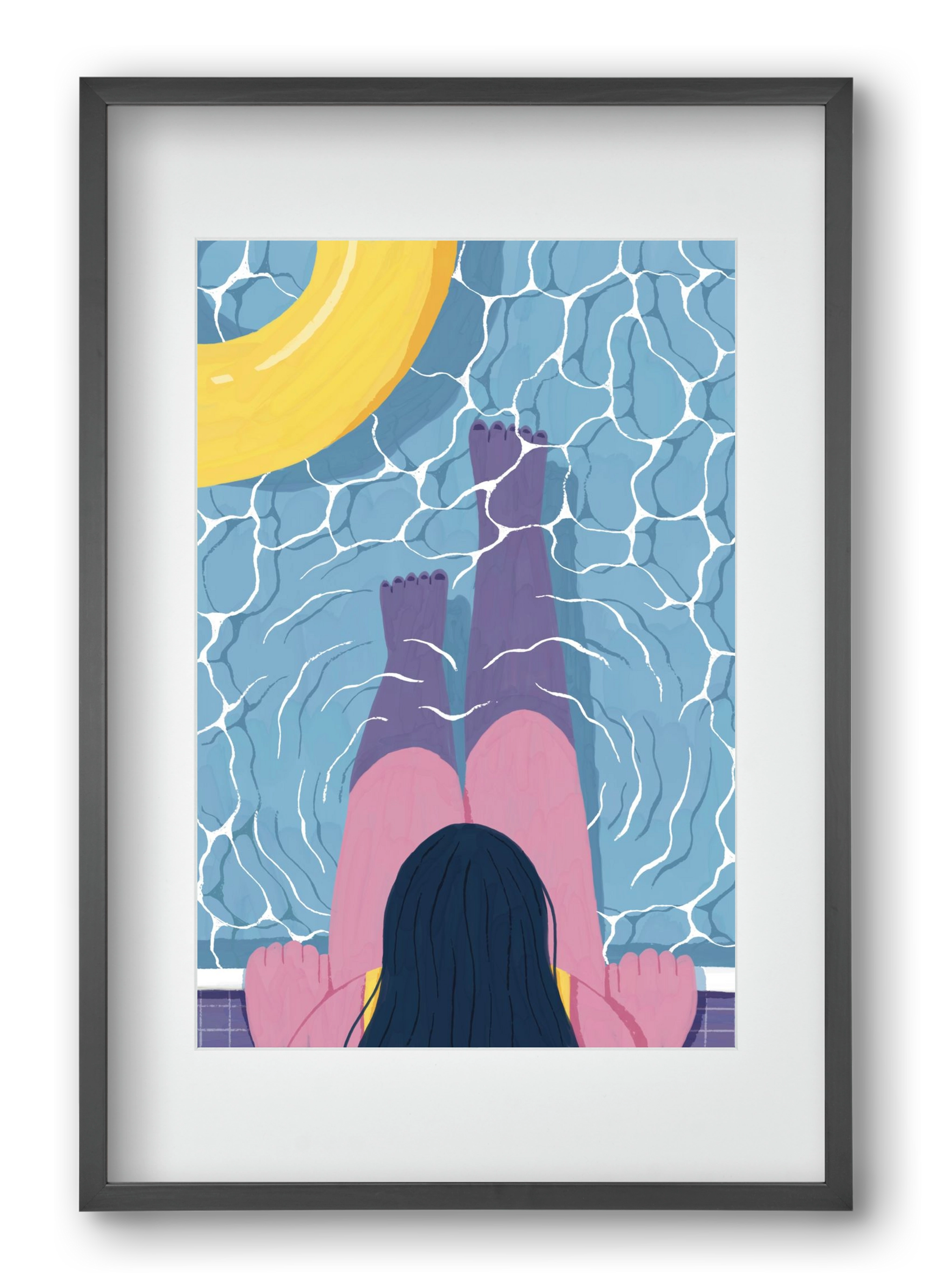 Nyárra hangolva, 40x60 cm (30x45 cm), Fekete keret, paszpartuval