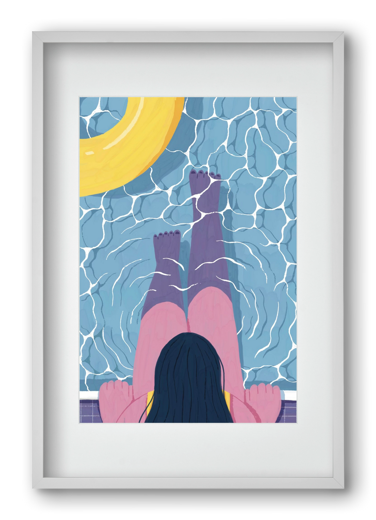 Nyárra hangolva, 40x60 cm (30x45 cm), Fehér keret, paszpartuval