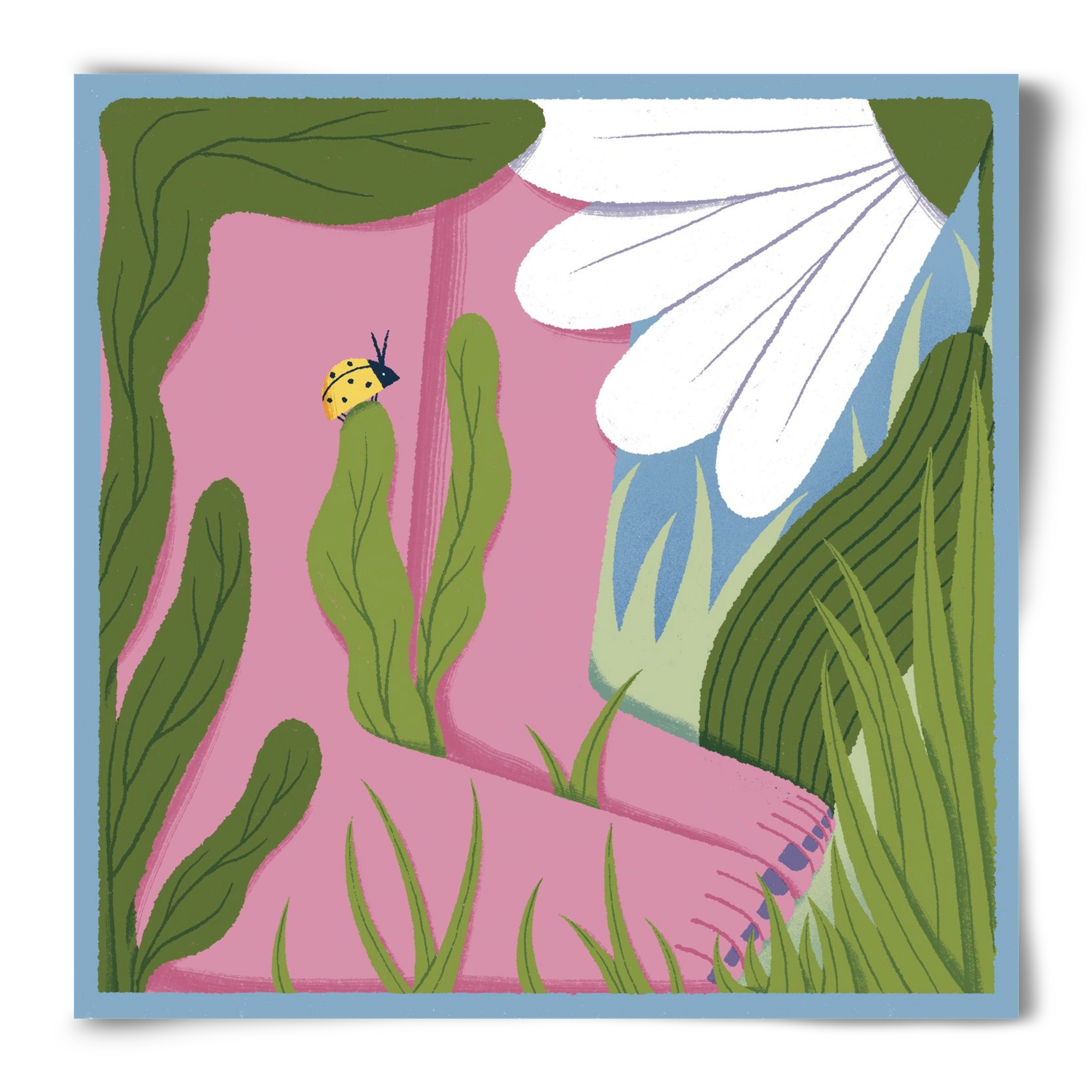 Touch the Ground, 50x50 cm, Keret nélkül