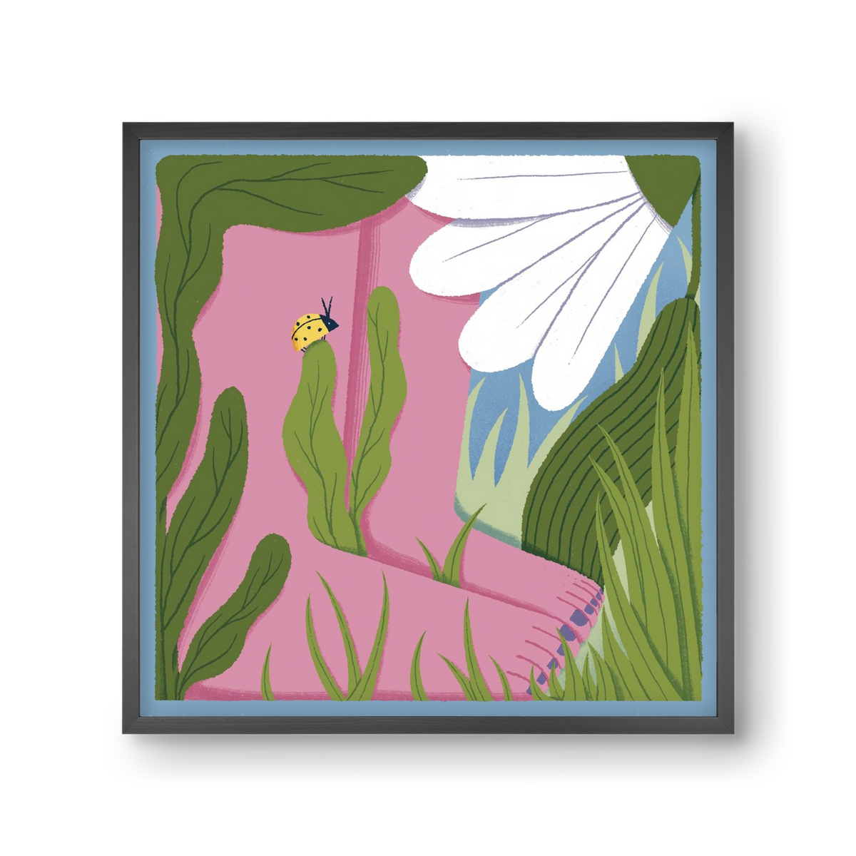 Touch the Ground, 30x30 cm (30x30 cm), Fekete keret