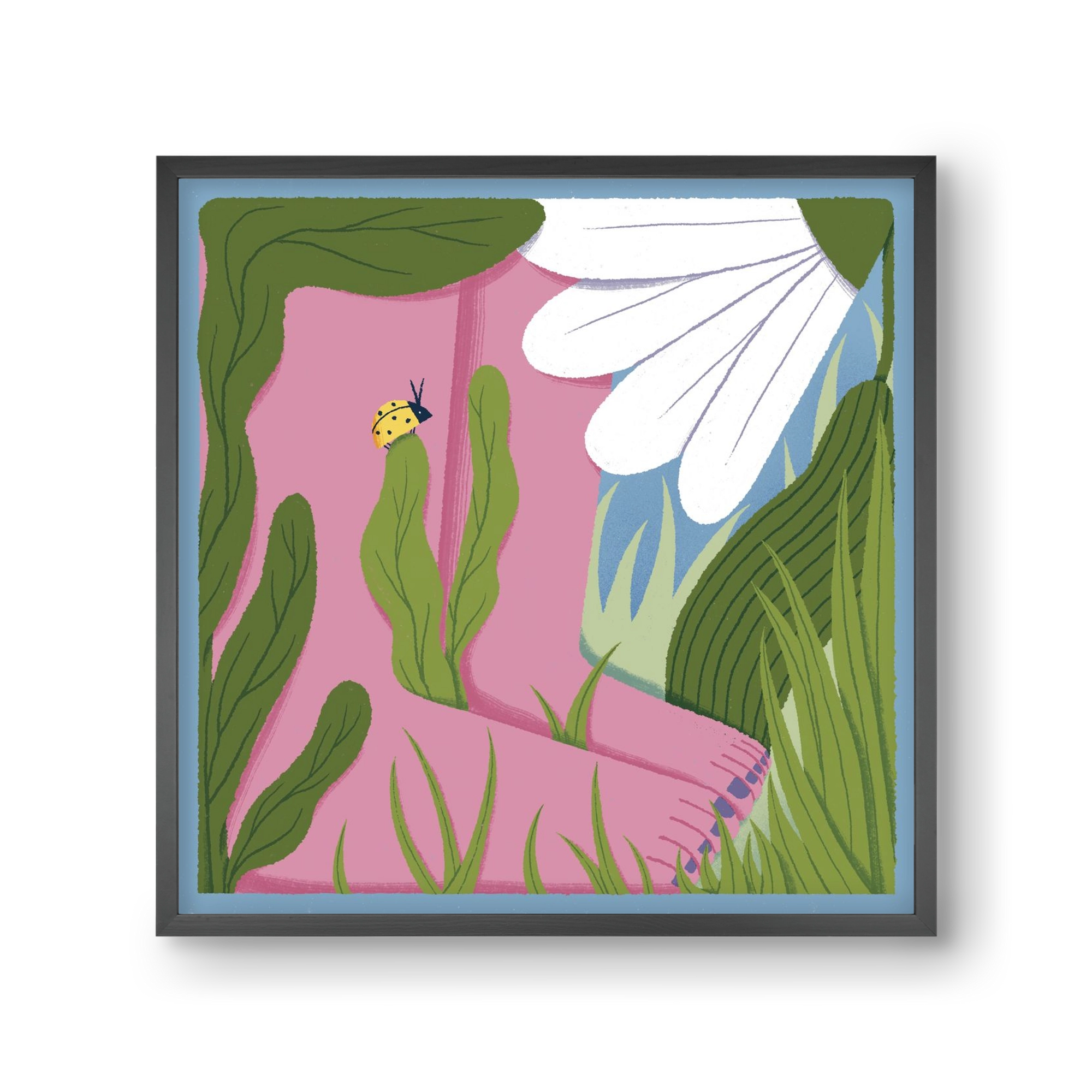 Touch the Ground, 30x30 cm (30x30 cm), Fekete keret