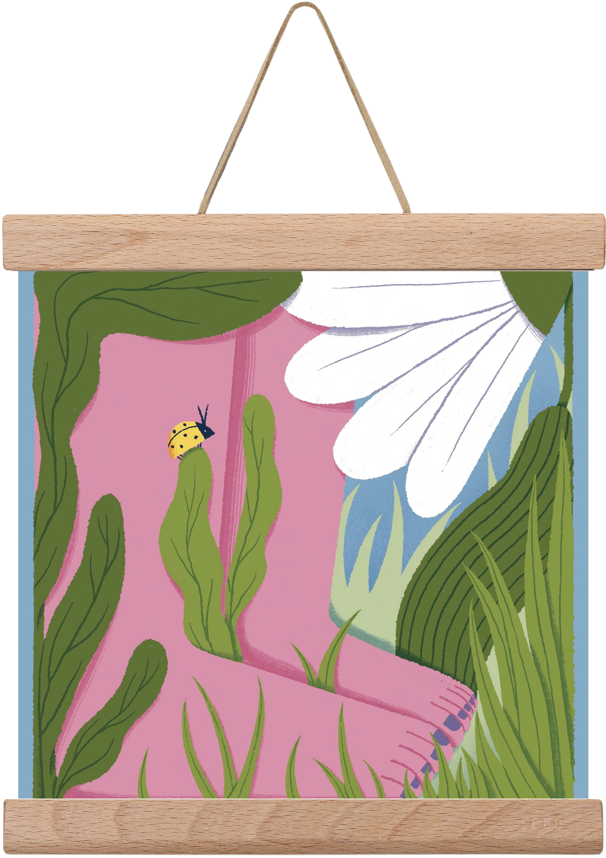 Touch the Ground, 20x20 cm (20x20 cm), Tölgy akasztó