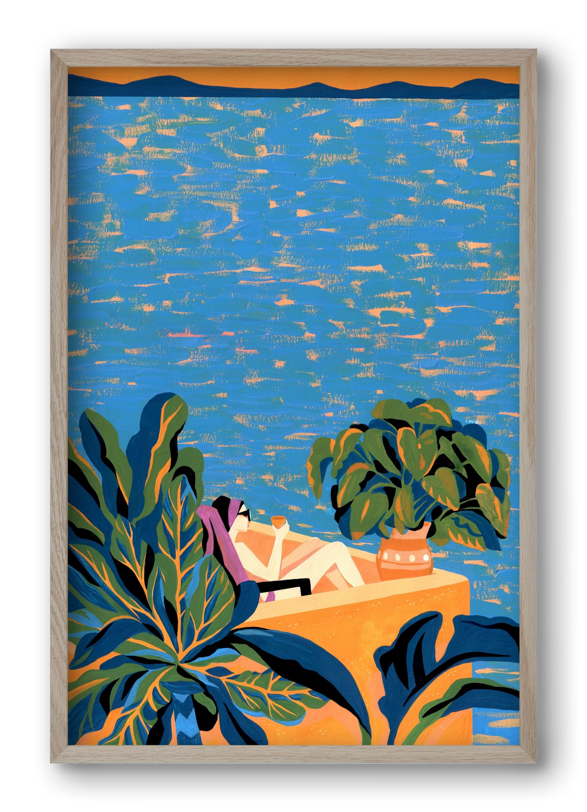 Tenerife, 40x60 cm (40x60 cm), Tölgy keret