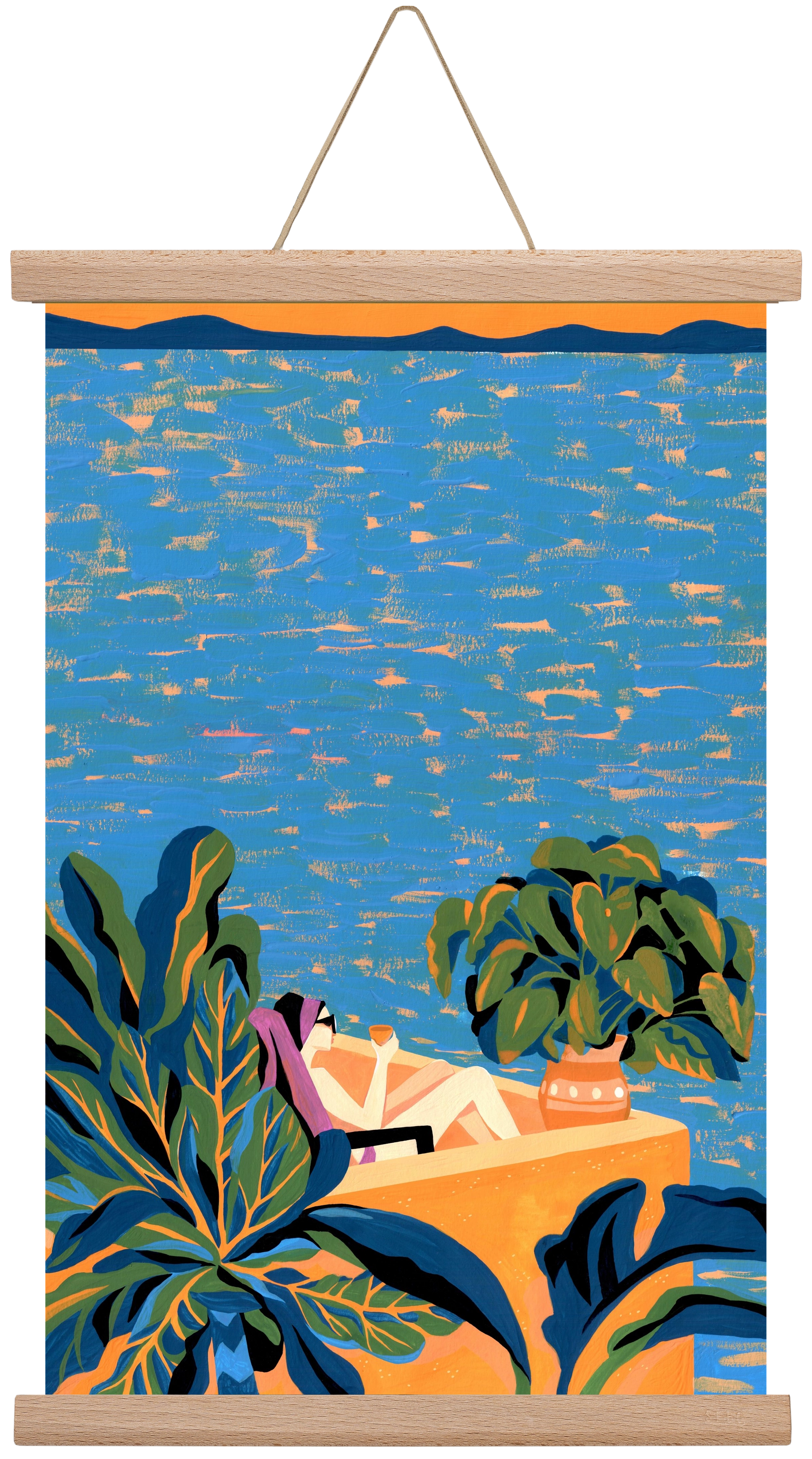 Tenerife, 30x45 cm (30x45 cm), Tölgy akasztó