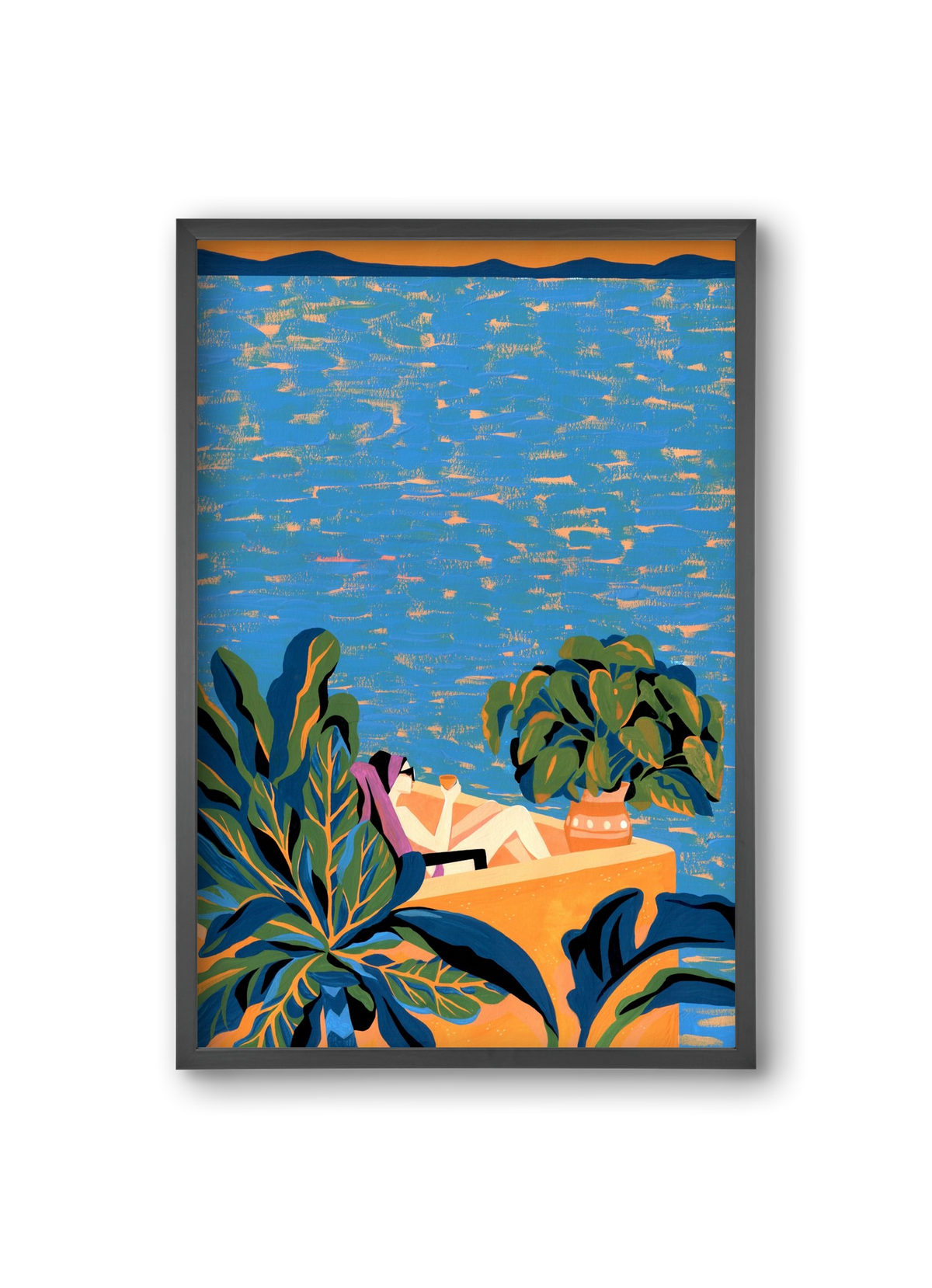 Tenerife, 20x30 cm (20x30 cm), Fekete keret