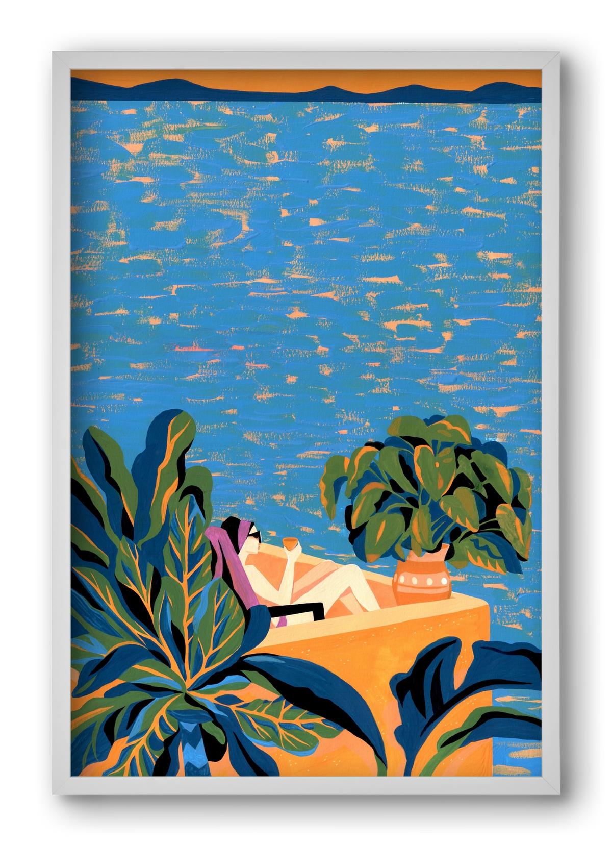 Tenerife, 40x60 cm (40x60 cm), Fehér keret