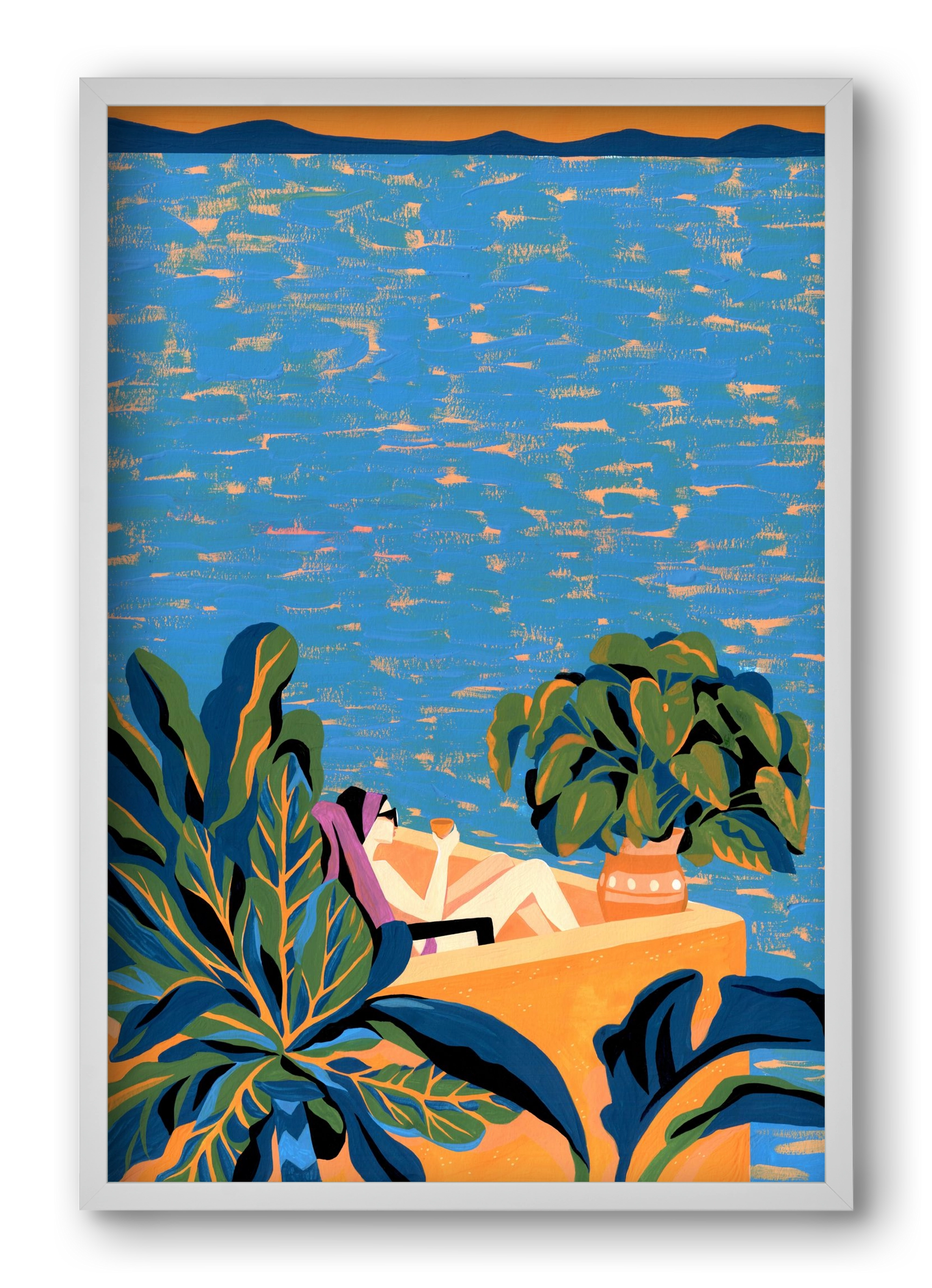 Tenerife, 40x60 cm (40x60 cm), Fehér keret