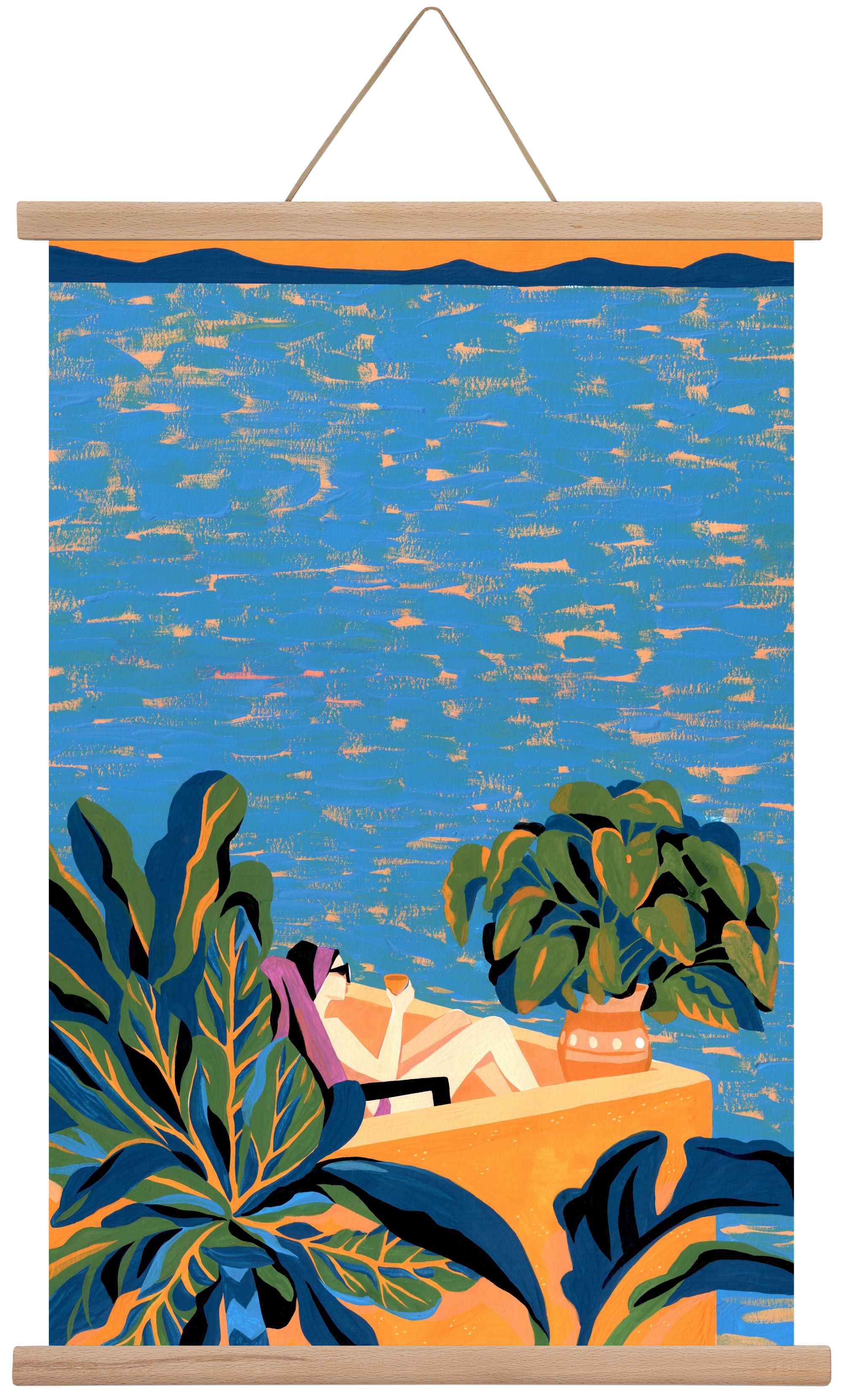 Tenerife, 40x60 cm (40x60 cm), Tölgy akasztó