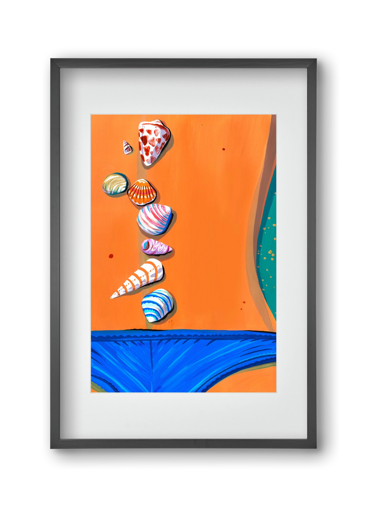 Shells, 30x45 cm (20x30 cm), Fekete keret, paszpartuval