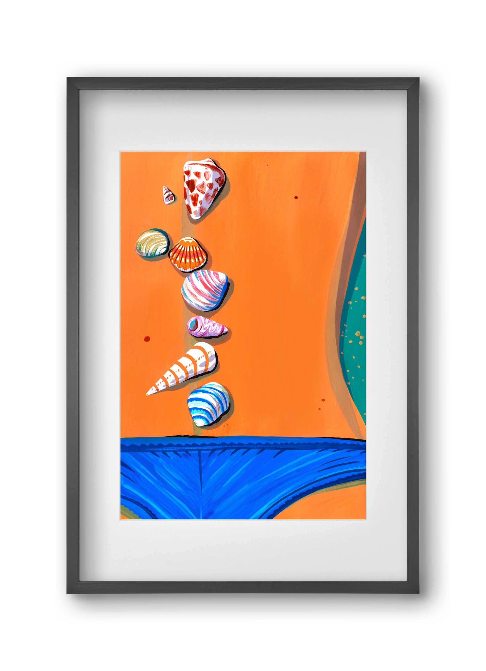 Shells, 30x45 cm (20x30 cm), Fekete keret, paszpartuval