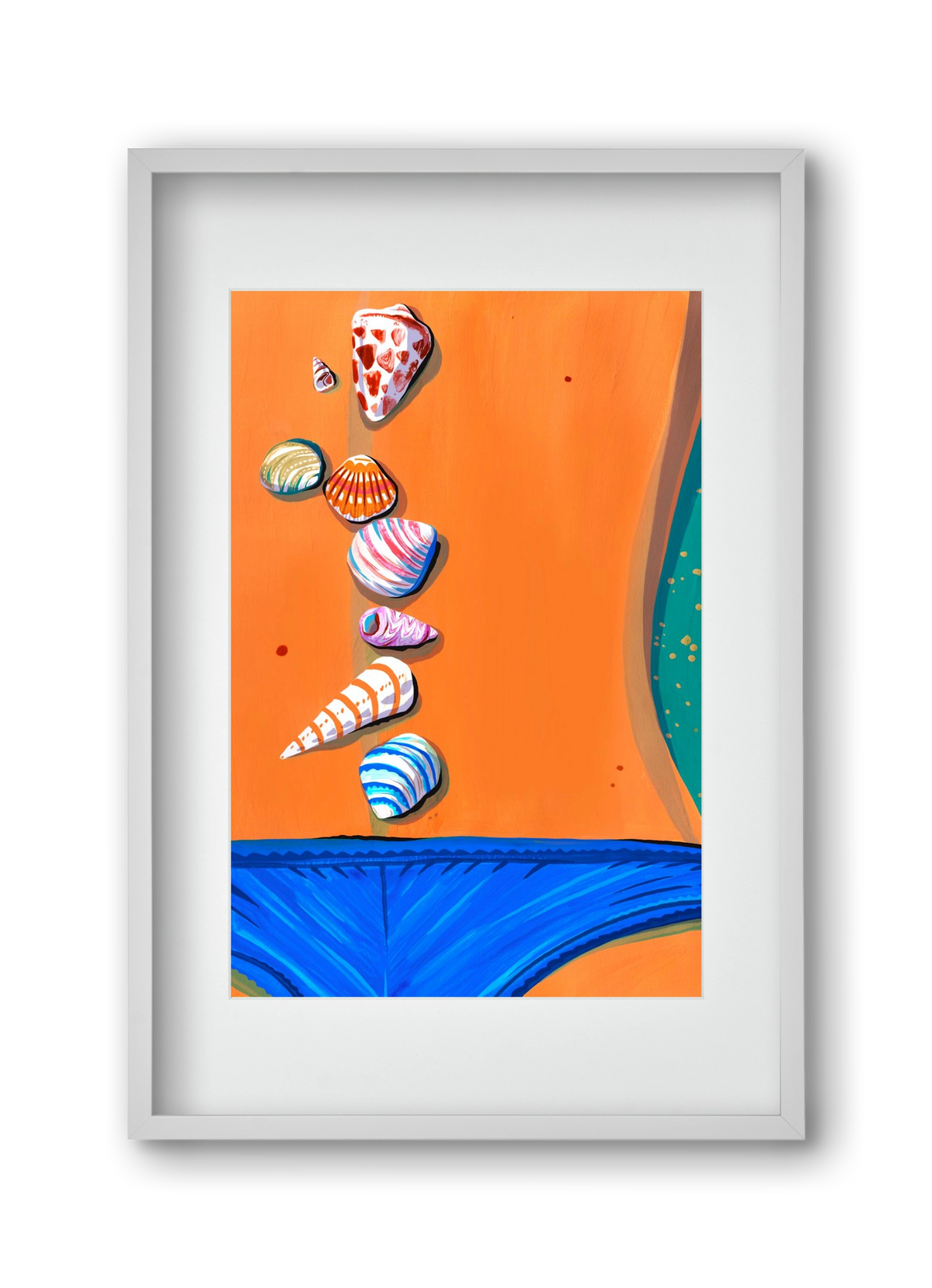 Shells, 30x45 cm (20x30 cm), Fehér keret, paszpartuval
