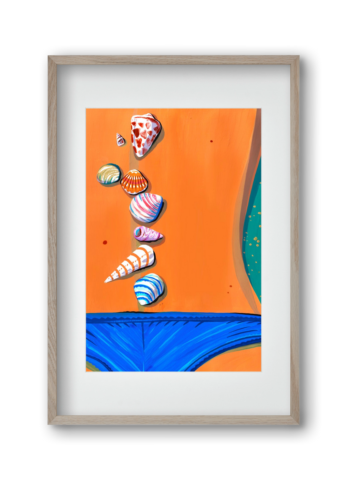 Shells, 30x45 cm (20x30 cm), Tölgy keret, paszpartuval