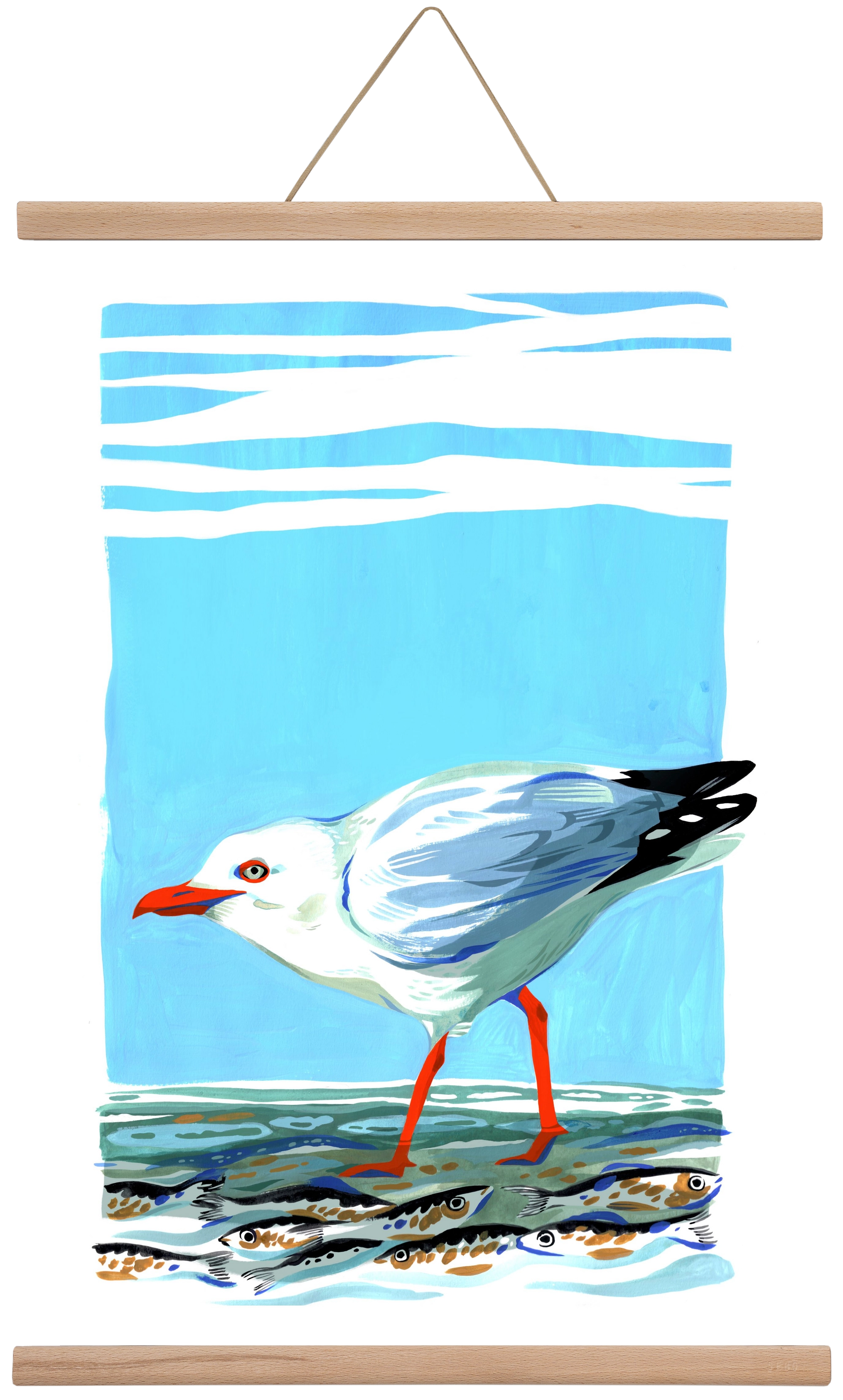 Seagull, 40x60 cm (40x60 cm), Tölgy akasztó