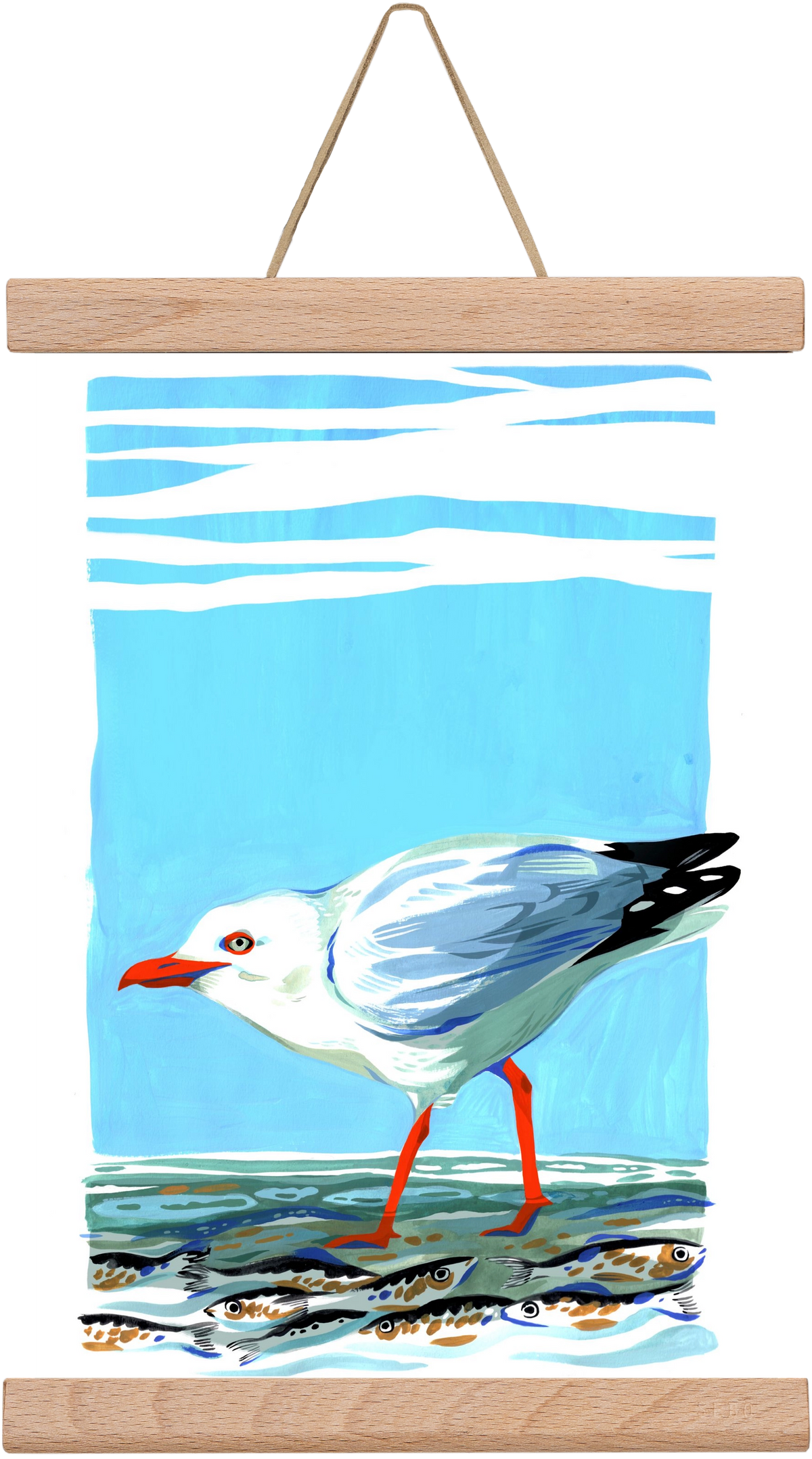 Seagull, 20x30 cm (20x30 cm), Tölgy akasztó