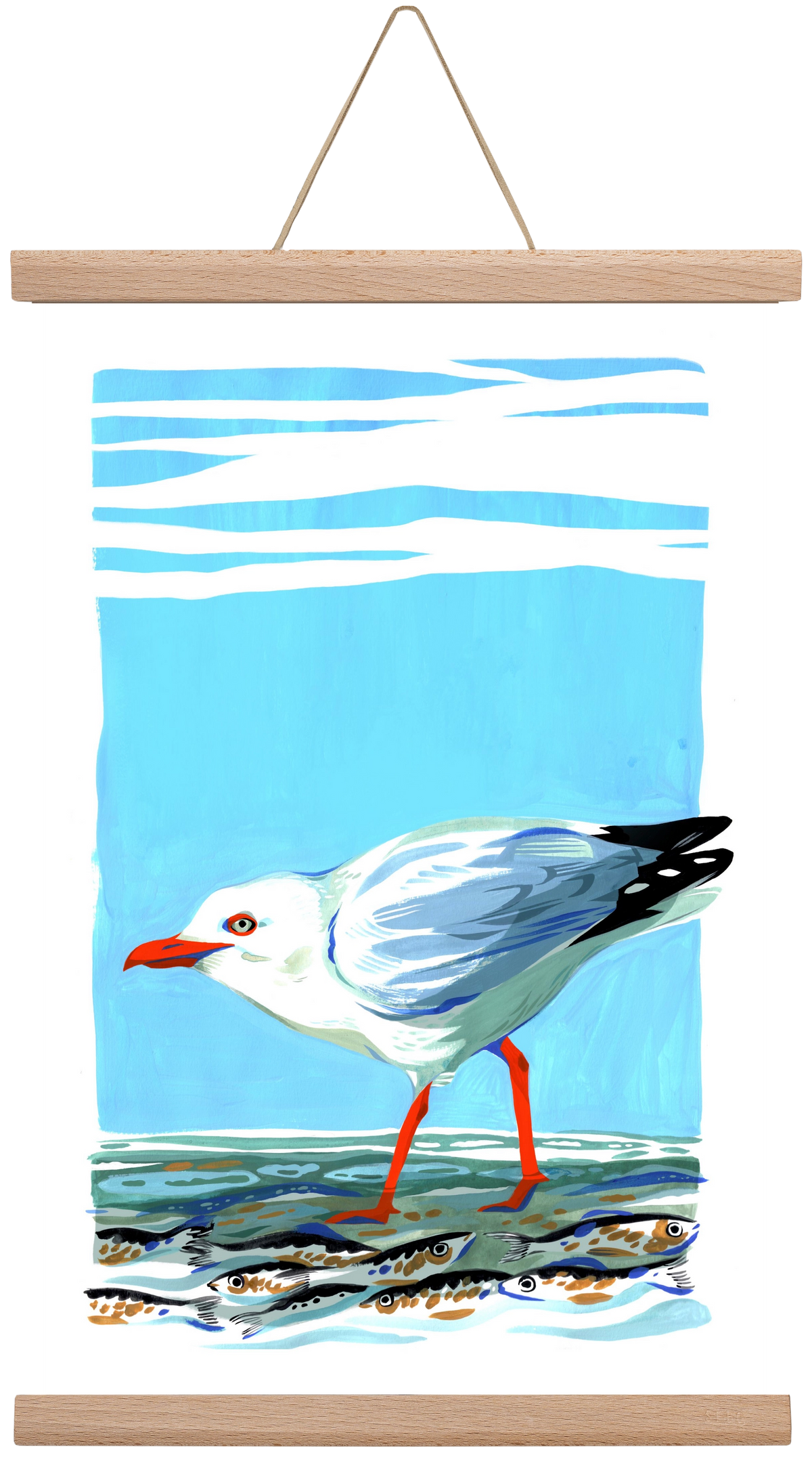 Seagull, 30x45 cm (30x45 cm), Tölgy akasztó