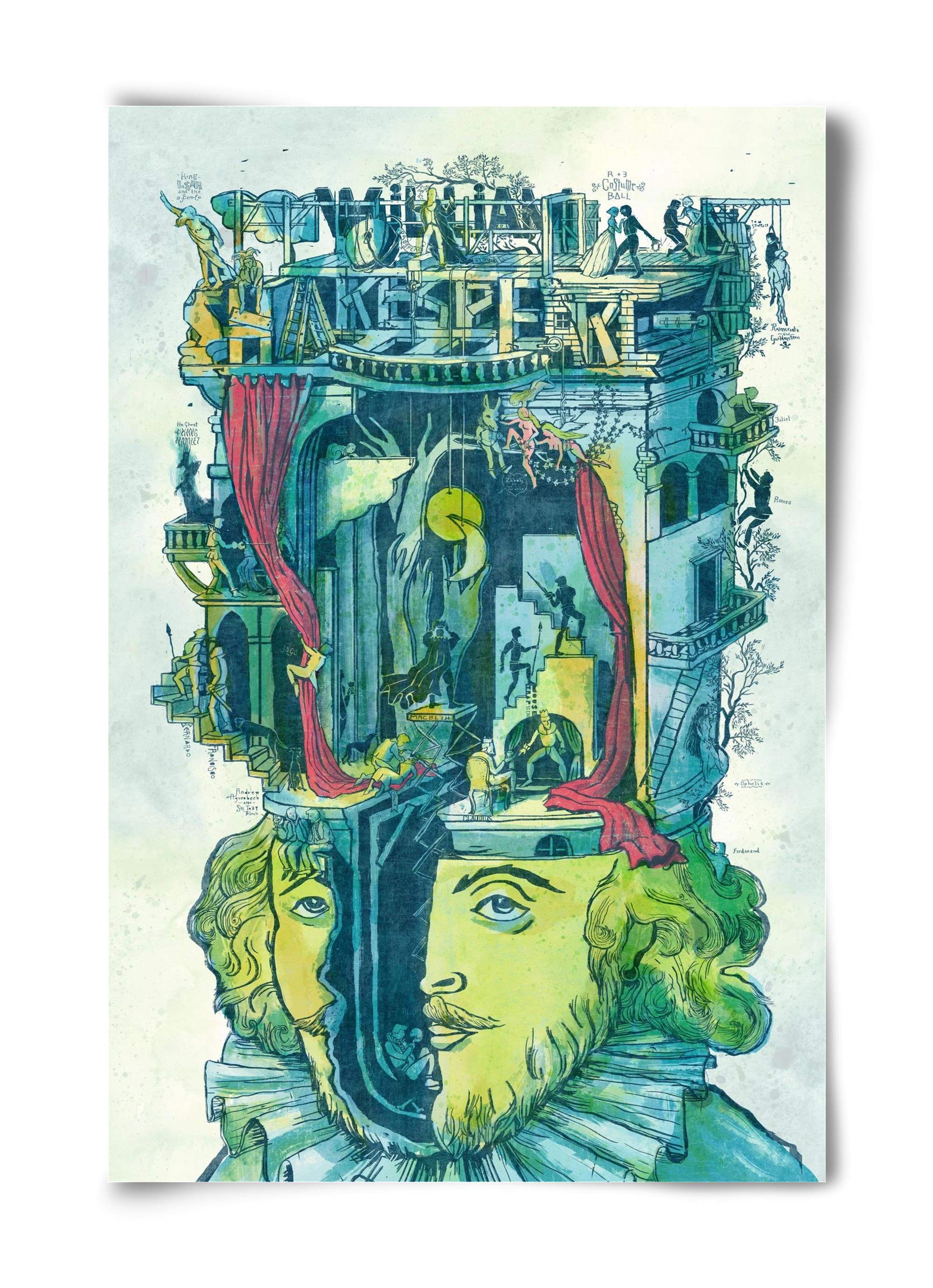 Shakespeare, 40x60 cm, Keret nélkül