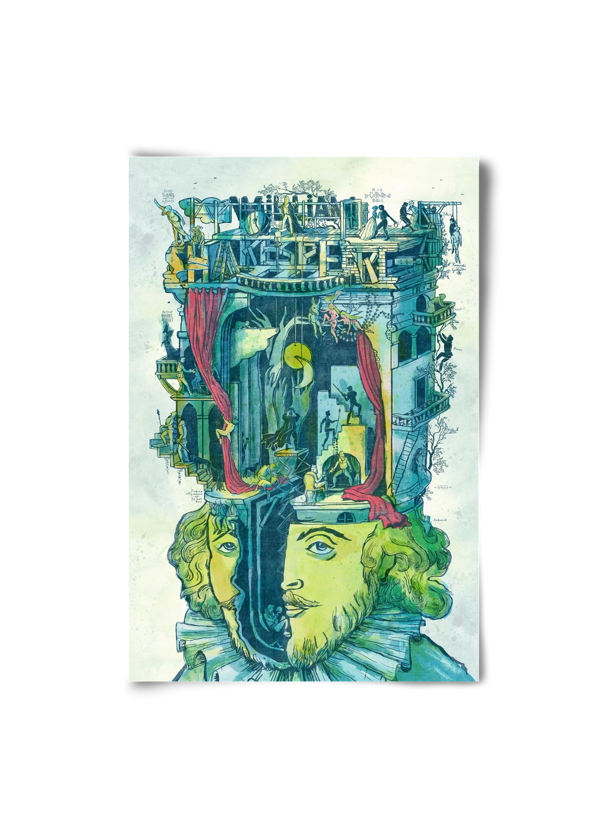 Shakespeare, 20x30 cm, Keret nélkül