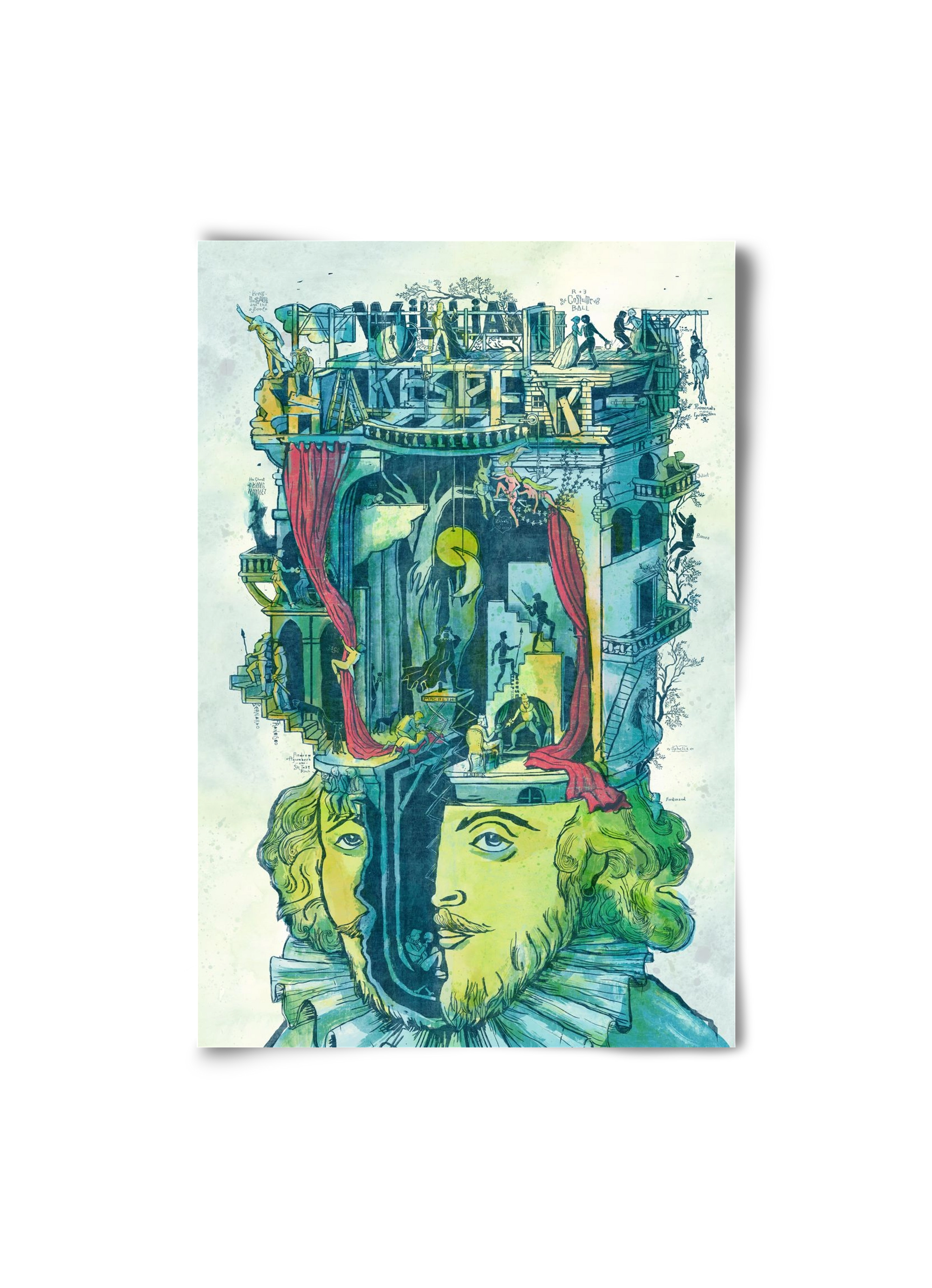 Shakespeare, 20x30 cm, Keret nélkül