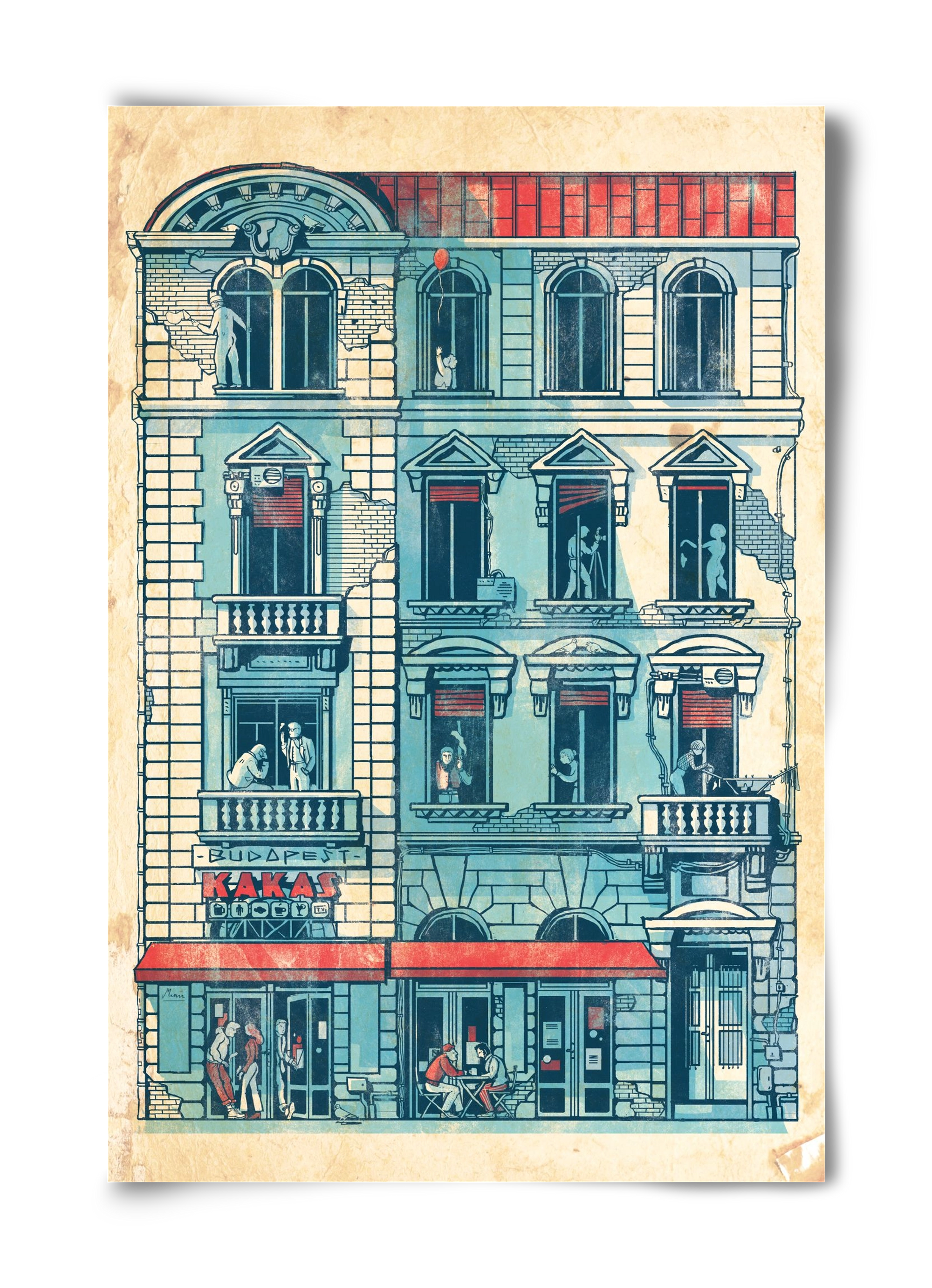 Akacfa street, 40x60 cm, Keret nélkül