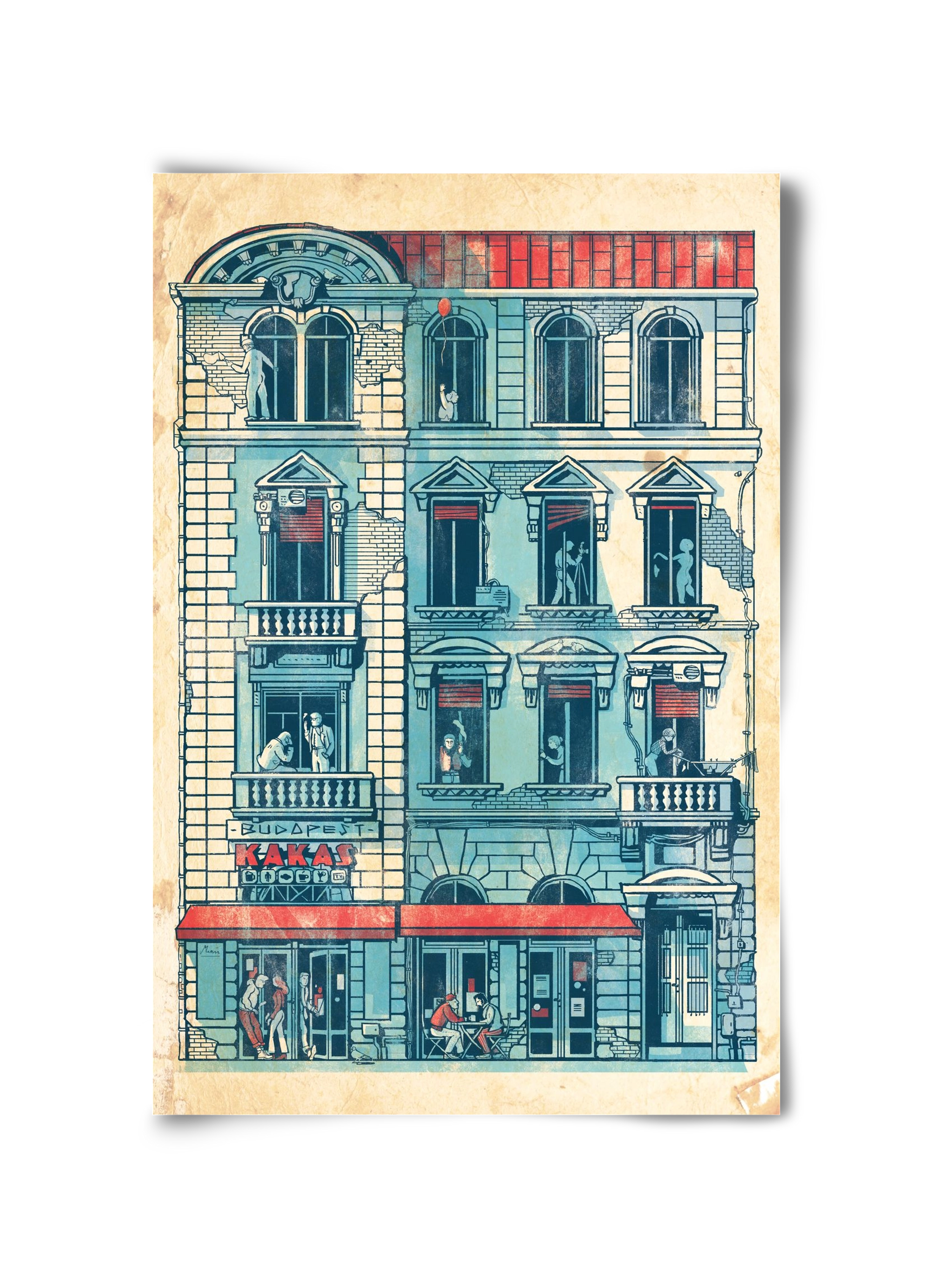 Akacfa street, 30x45 cm, Keret nélkül