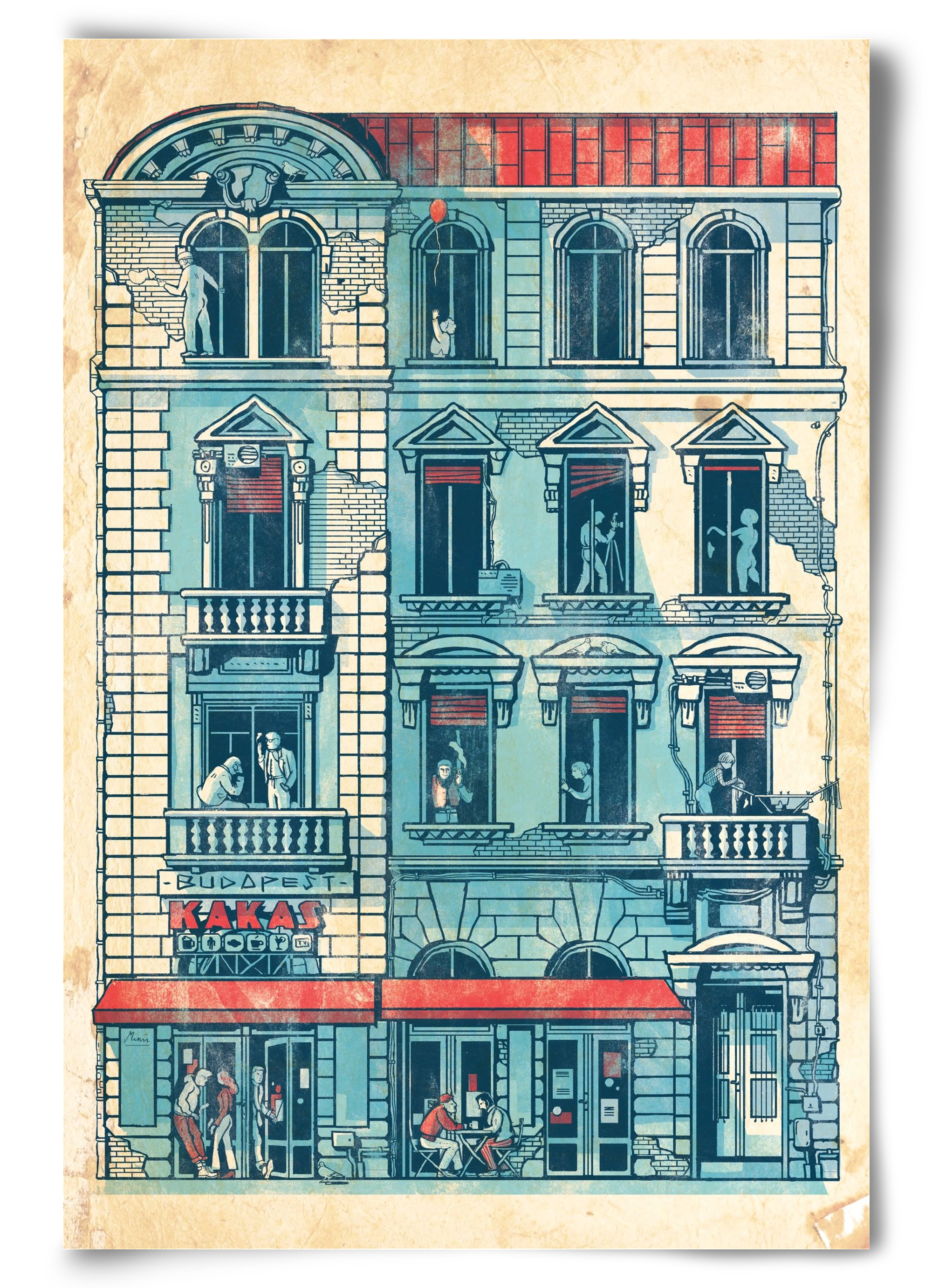 Akacfa street, 60x90 cm, Keret nélkül