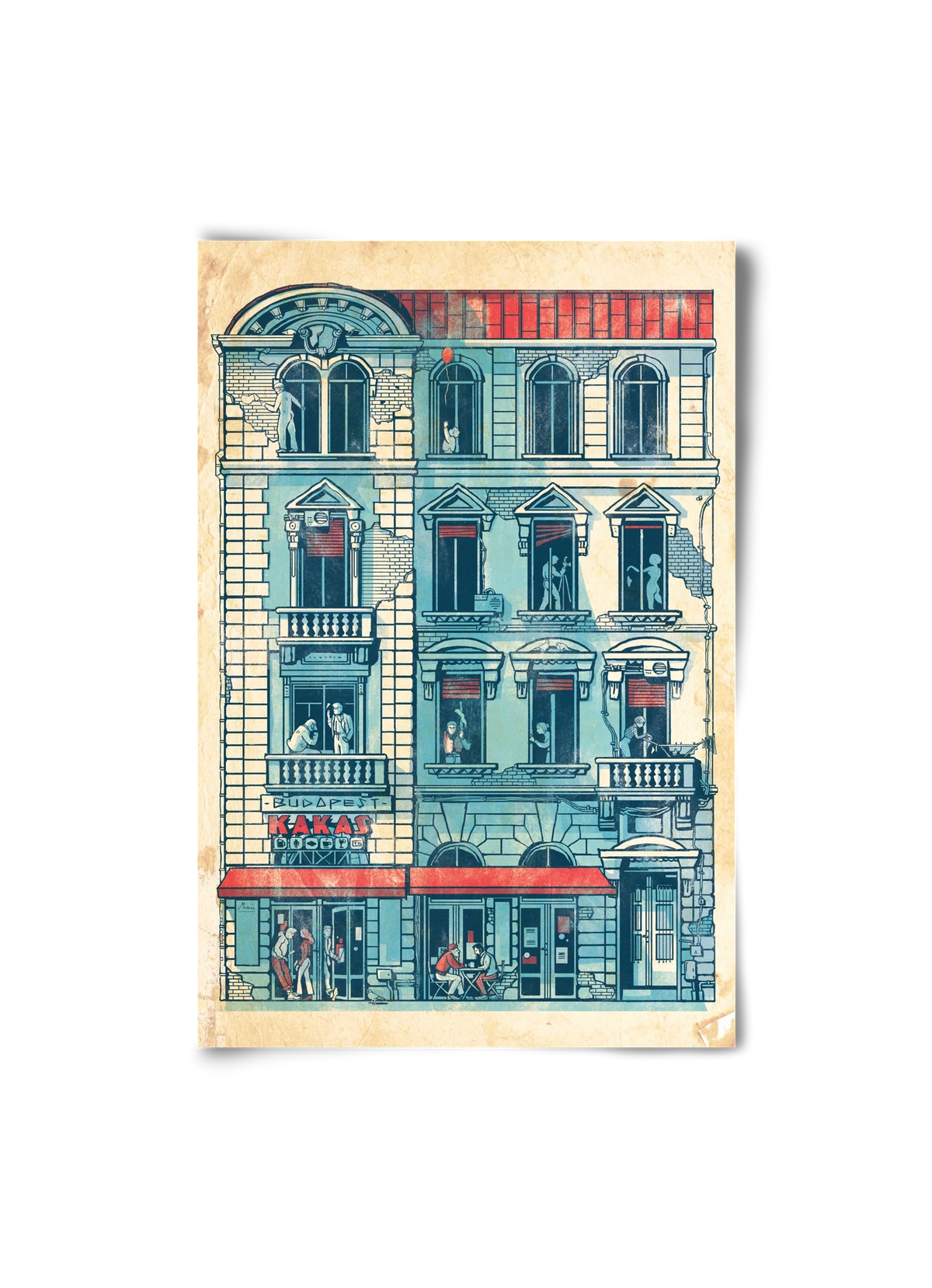 Akacfa street, 20x30 cm, Keret nélkül