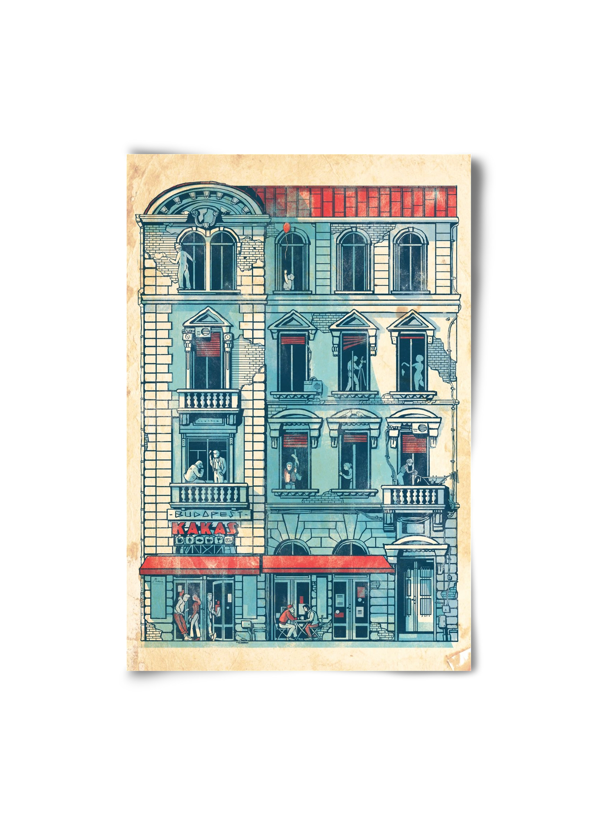 Akacfa street, 20x30 cm, Keret nélkül