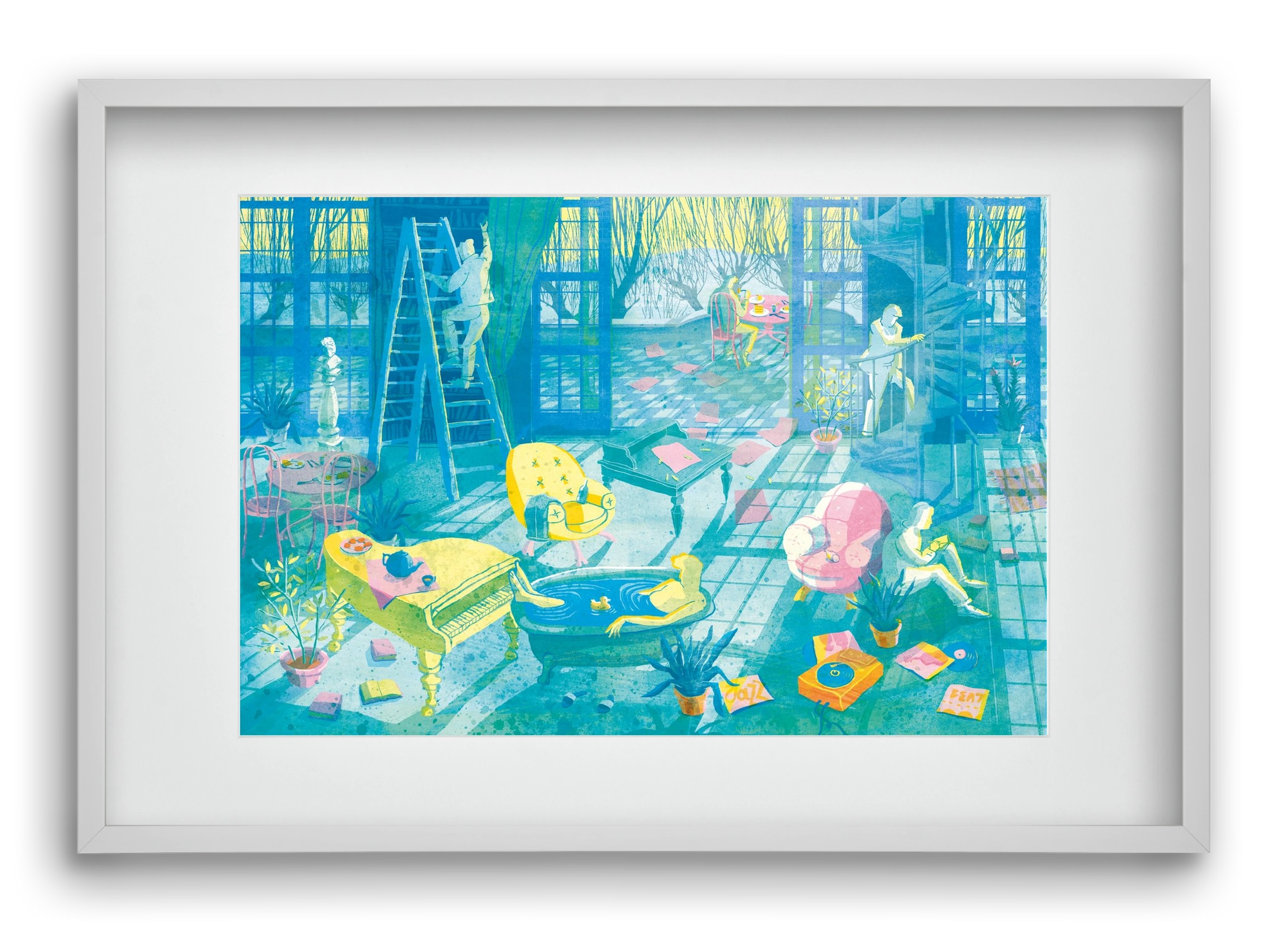 Multiexpo I., 60x40 cm (45x30 cm), Fehér keret, paszpartuval