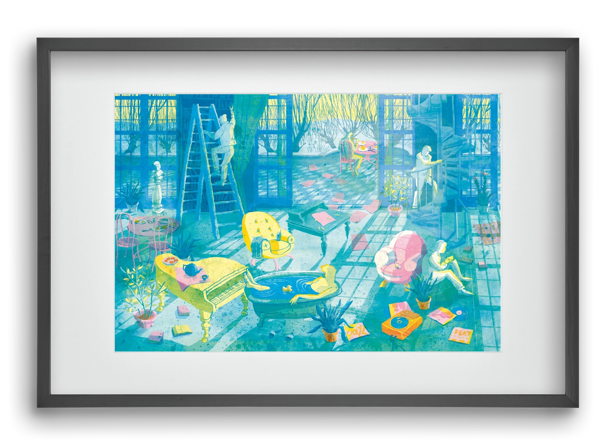 Multiexpo I., 60x40 cm (45x30 cm), Fekete keret, paszpartuval