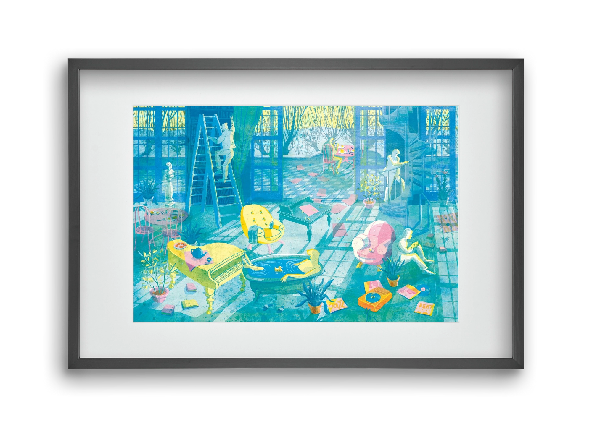 Multiexpo I., 45x30 cm (30x20 cm), Fekete keret, paszpartuval