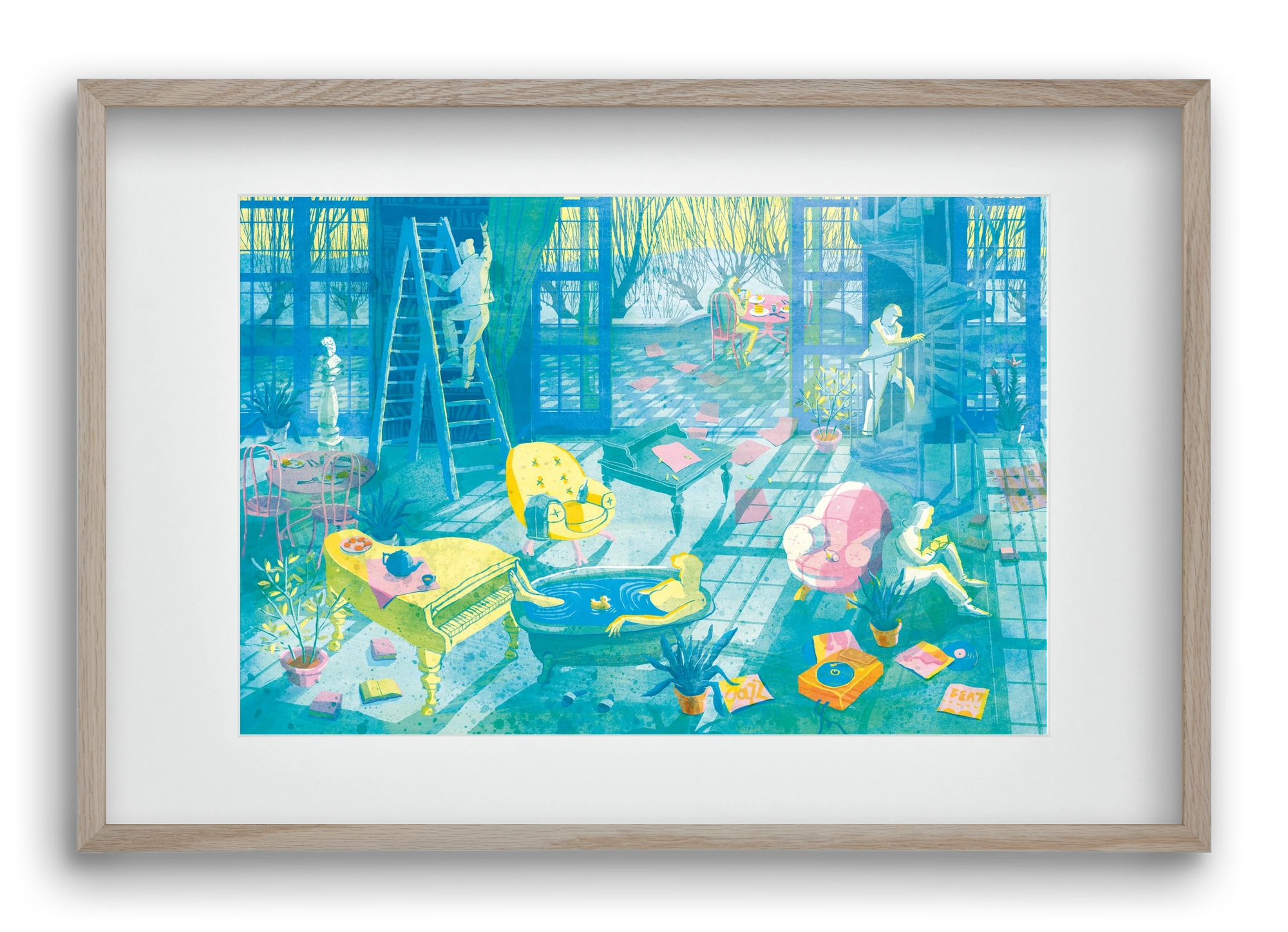 Multiexpo I., 60x40 cm (45x30 cm), Tölgy keret, paszpartuval