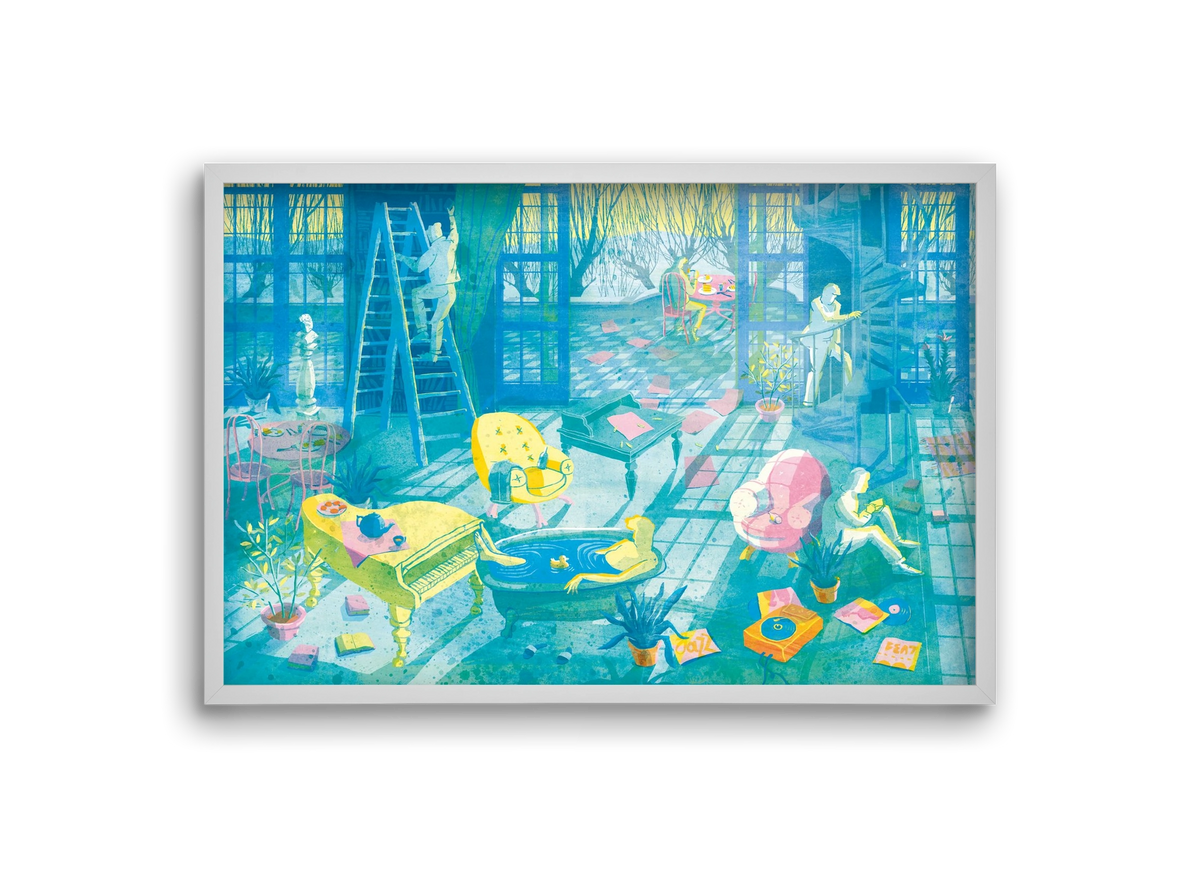 Multiexpo I., 30x20 cm (30x20 cm), Fehér keret