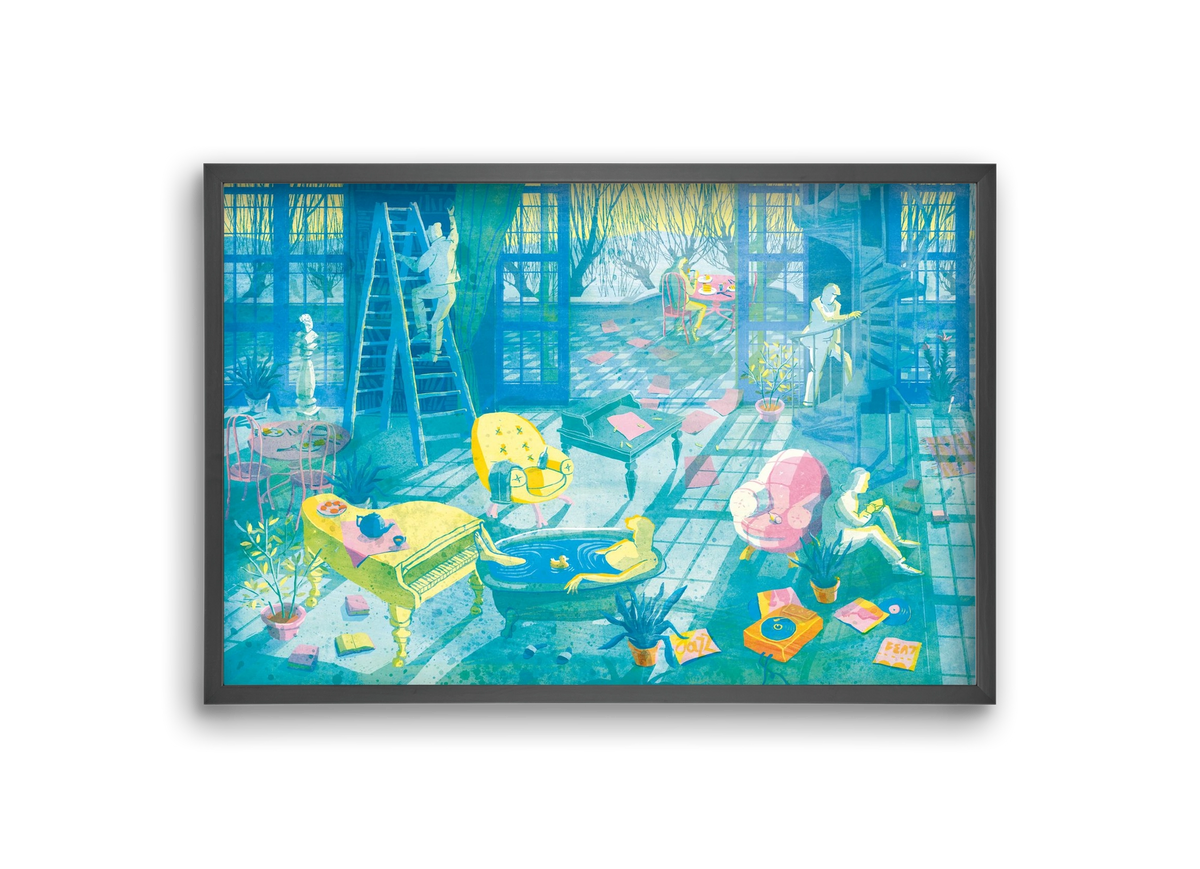 Multiexpo I., 30x20 cm (30x20 cm), Fekete keret