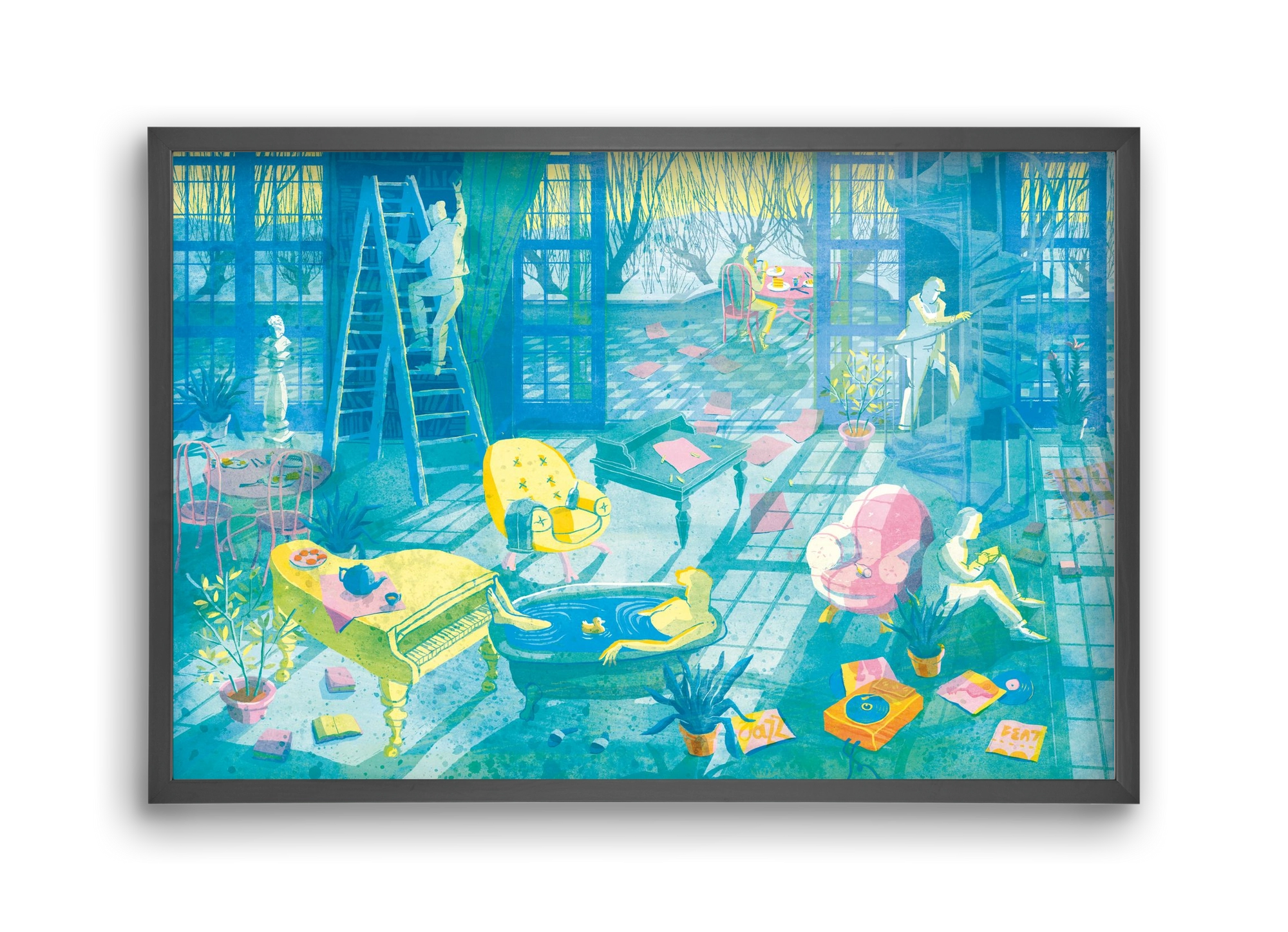 Multiexpo I., 45x30 cm (45x30 cm), Fekete keret