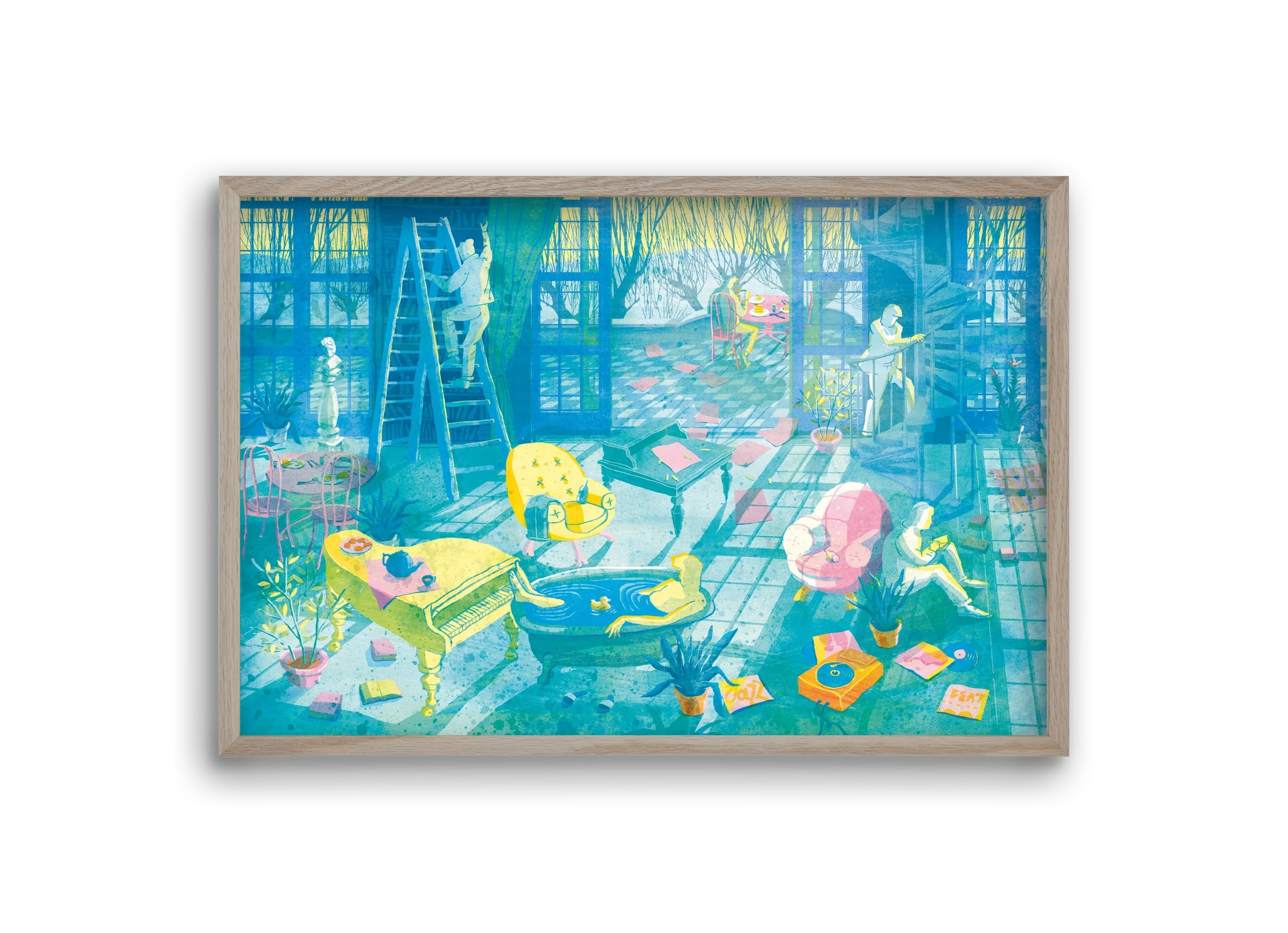 Multiexpo I., 30x20 cm (30x20 cm), Tölgy keret