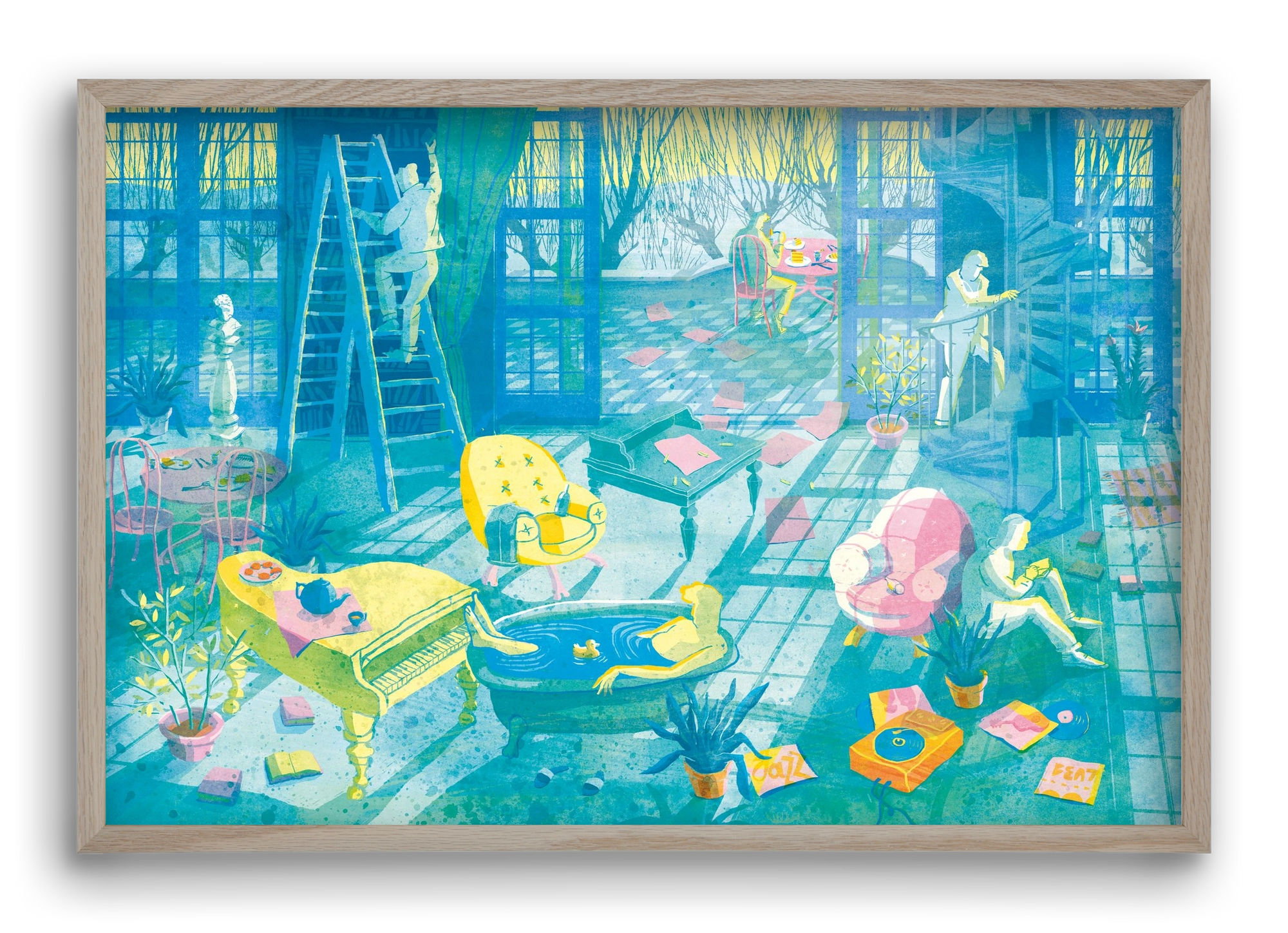 Multiexpo I., 60x40 cm (60x40 cm), Tölgy keret