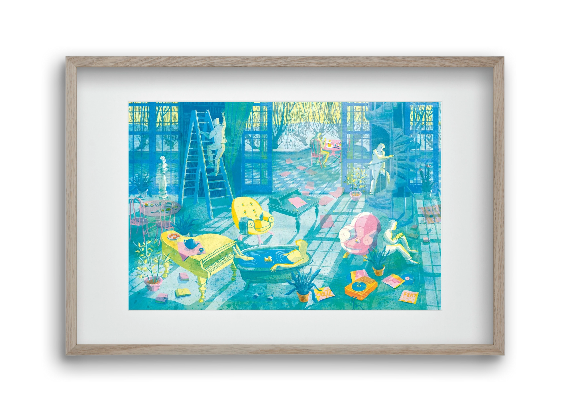 Multiexpo I., 45x30 cm (30x20 cm), Tölgy keret, paszpartuval