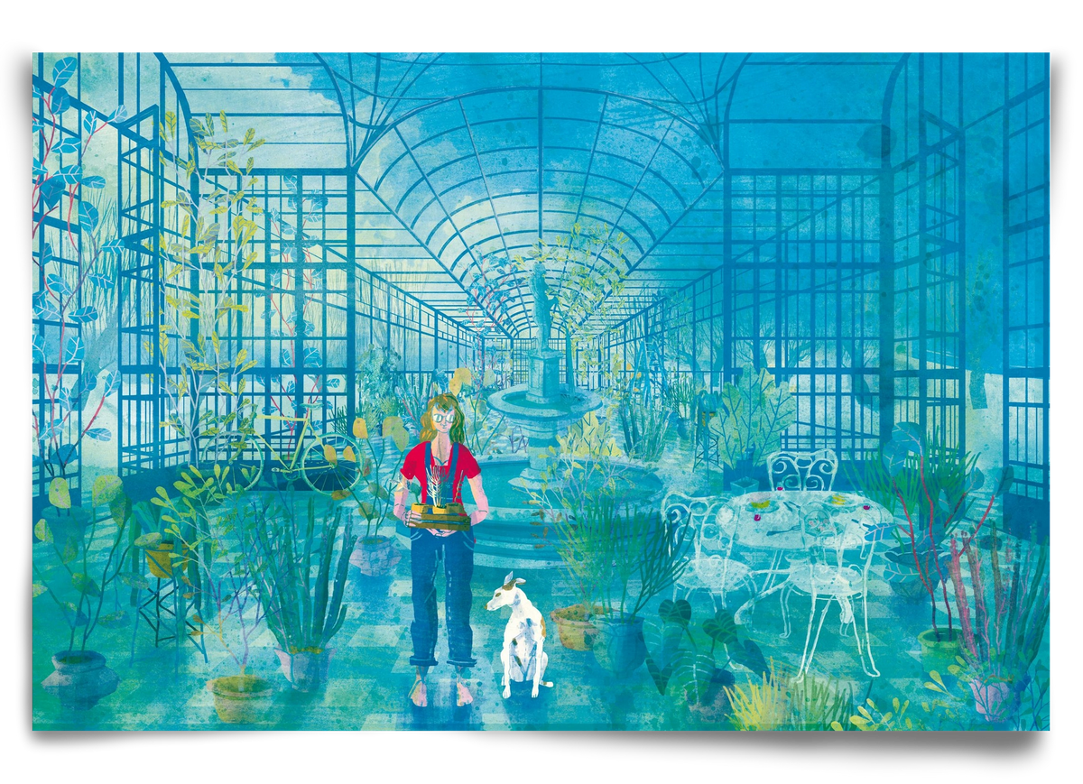 Greenhouse, 90x60 cm, Keret nélkül