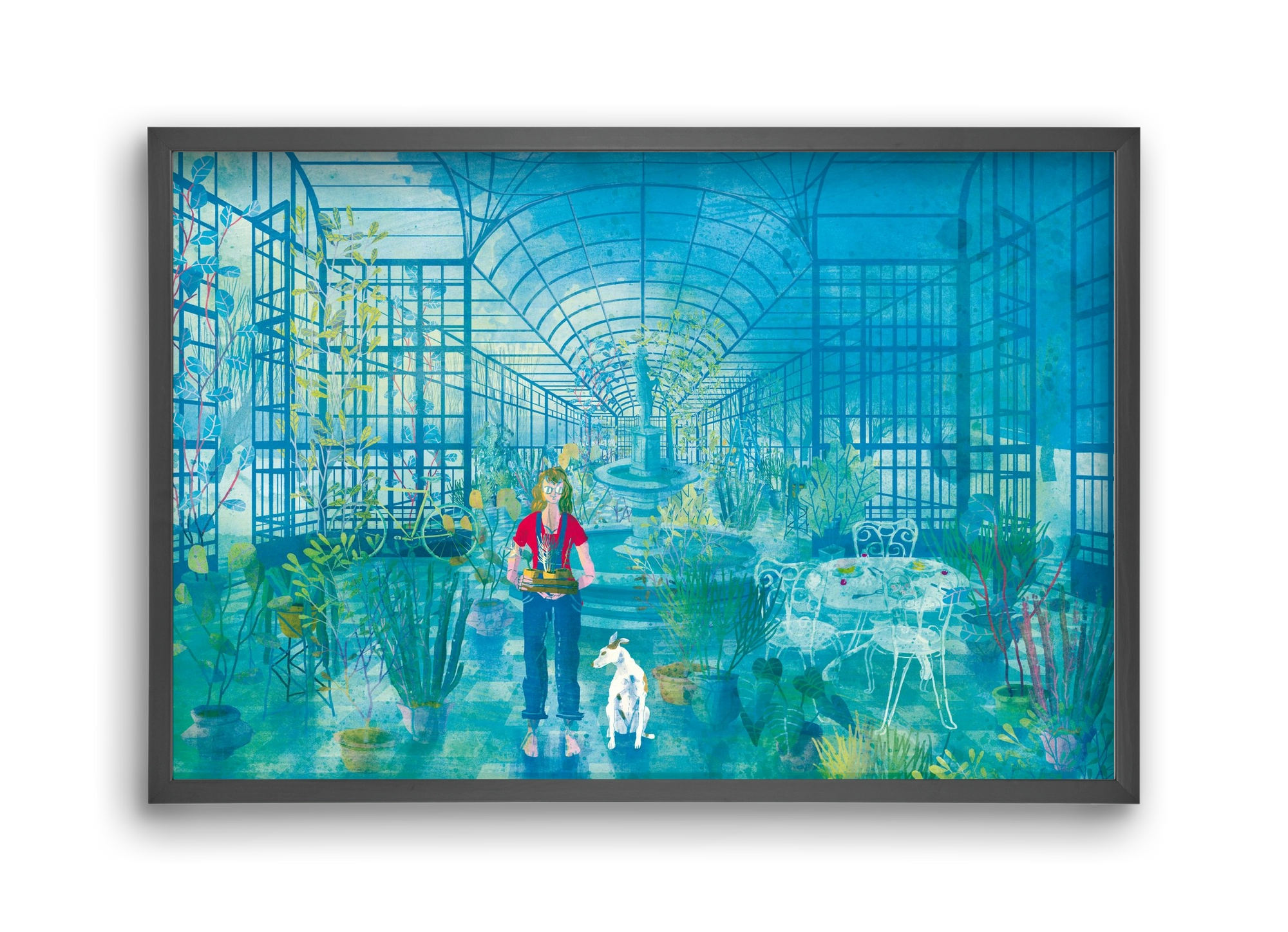 Greenhouse, 45x30 cm (45x30 cm), Fekete keret